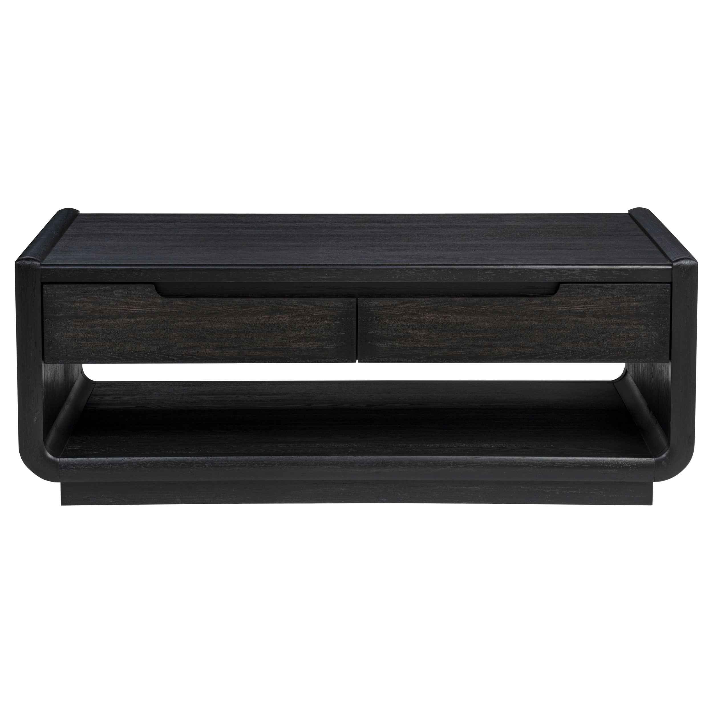 Leandro Burnished Black 2-piece Wood Coffee and End Table Set - Image 10