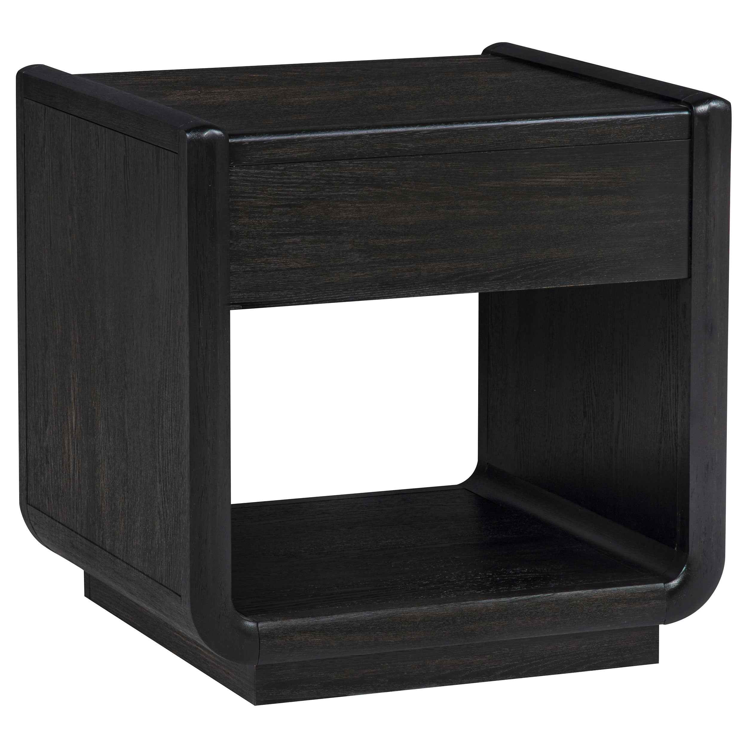 Leandro Burnished Black 2-piece Wood Coffee and End Table Set - Image 6