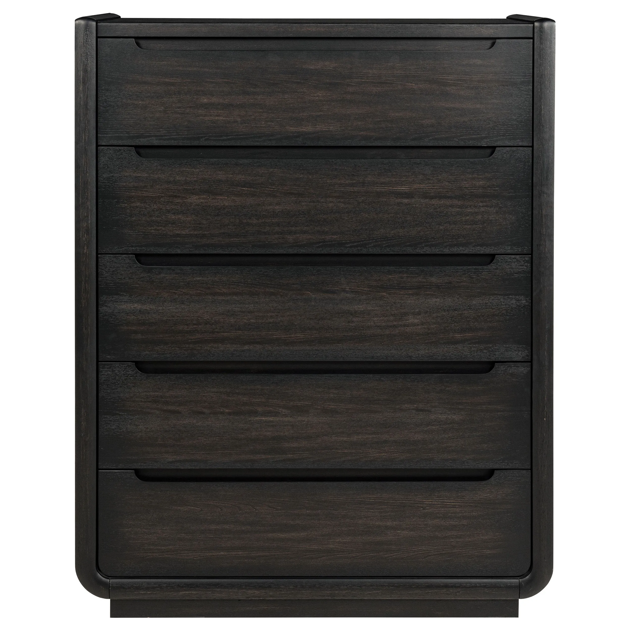 Leandro Burnished Black 5-drawer Bedroom Chest of Drawers - Image 2