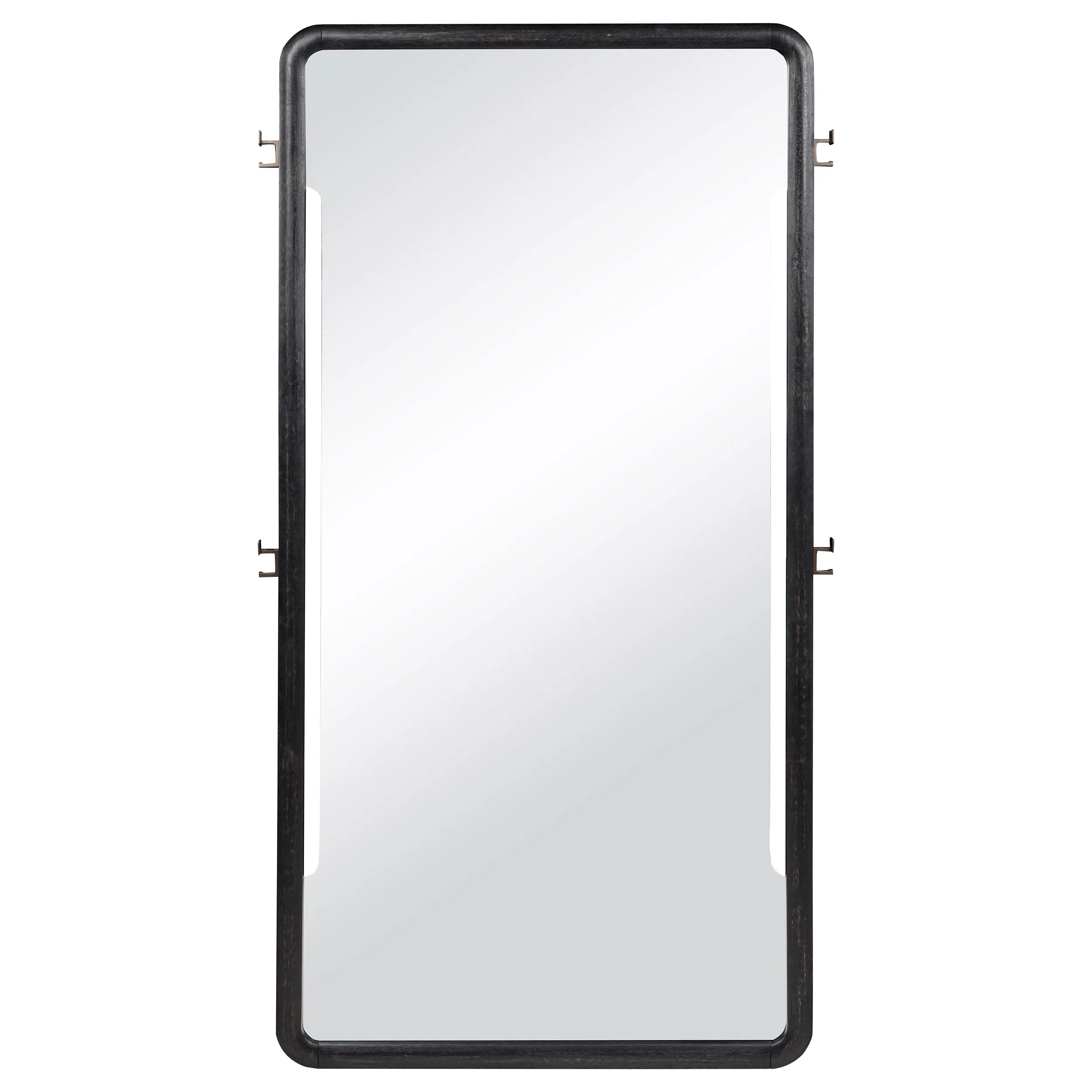 Leandro Burnished Black 76-inch Full Length Floor Mirror - Image 2