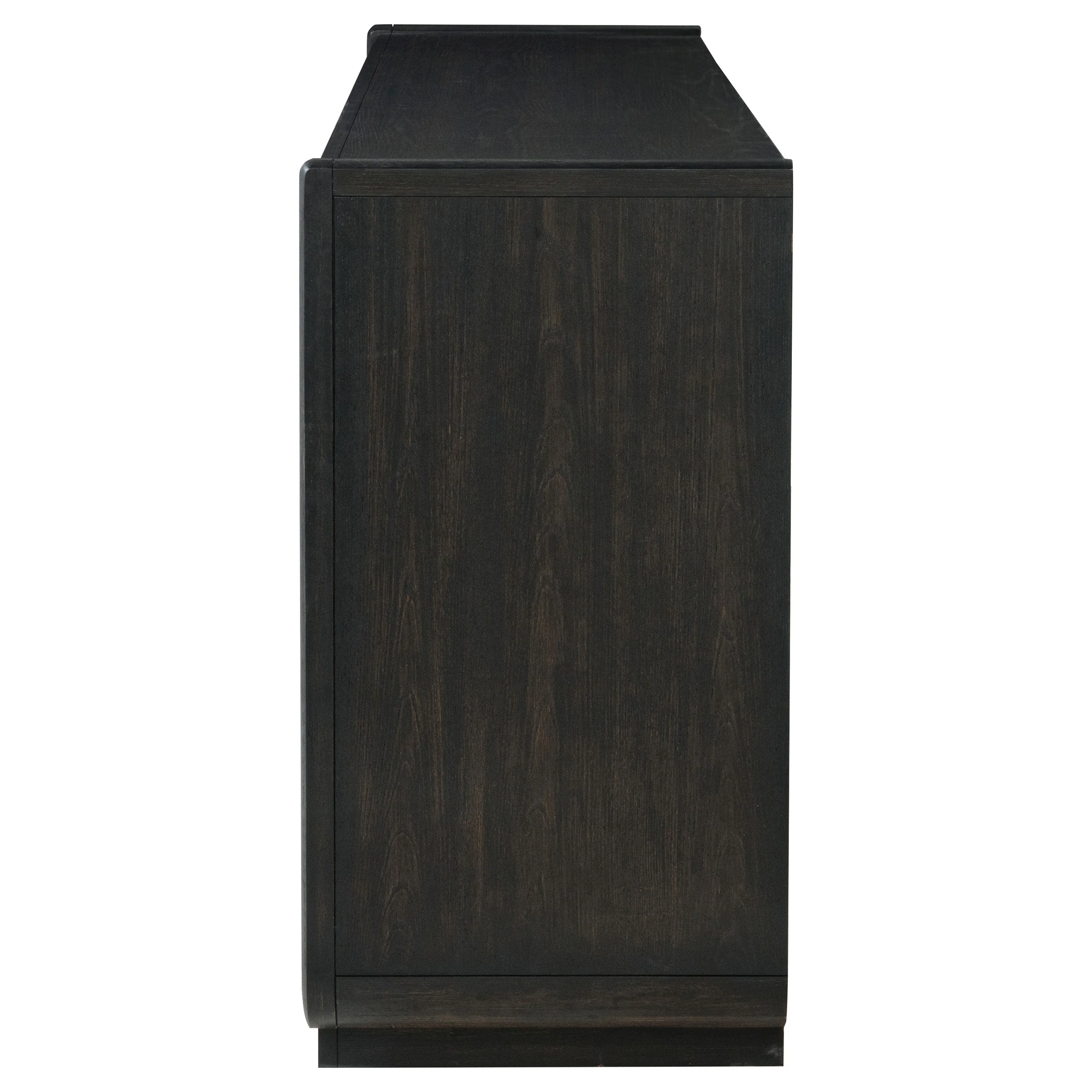 Leandro Burnished Black 8-drawer Bedroom Dresser Cabinet - Image 4