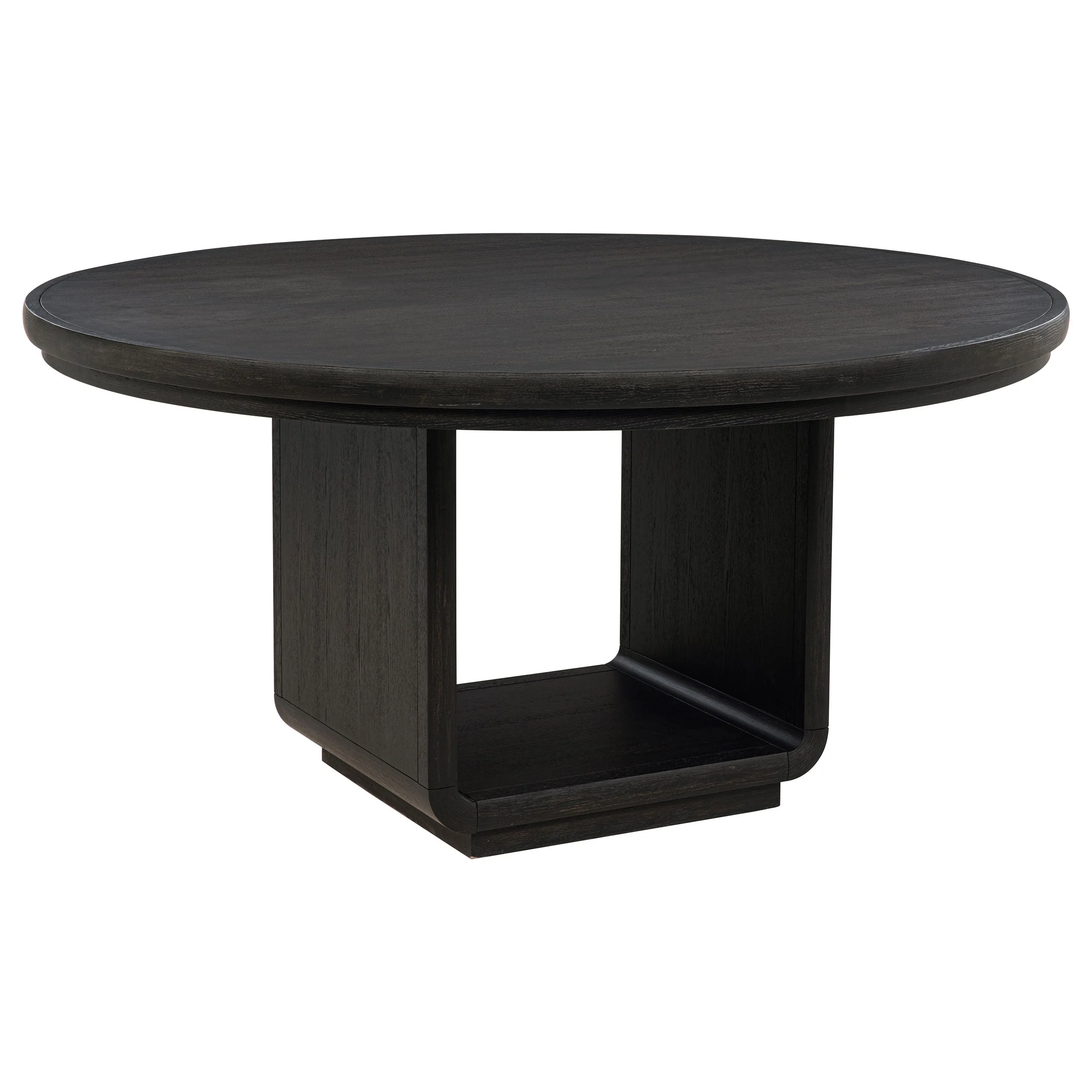 Leandro Cream/Burnished Black 7-piece Round Dining Table Set - Image 3