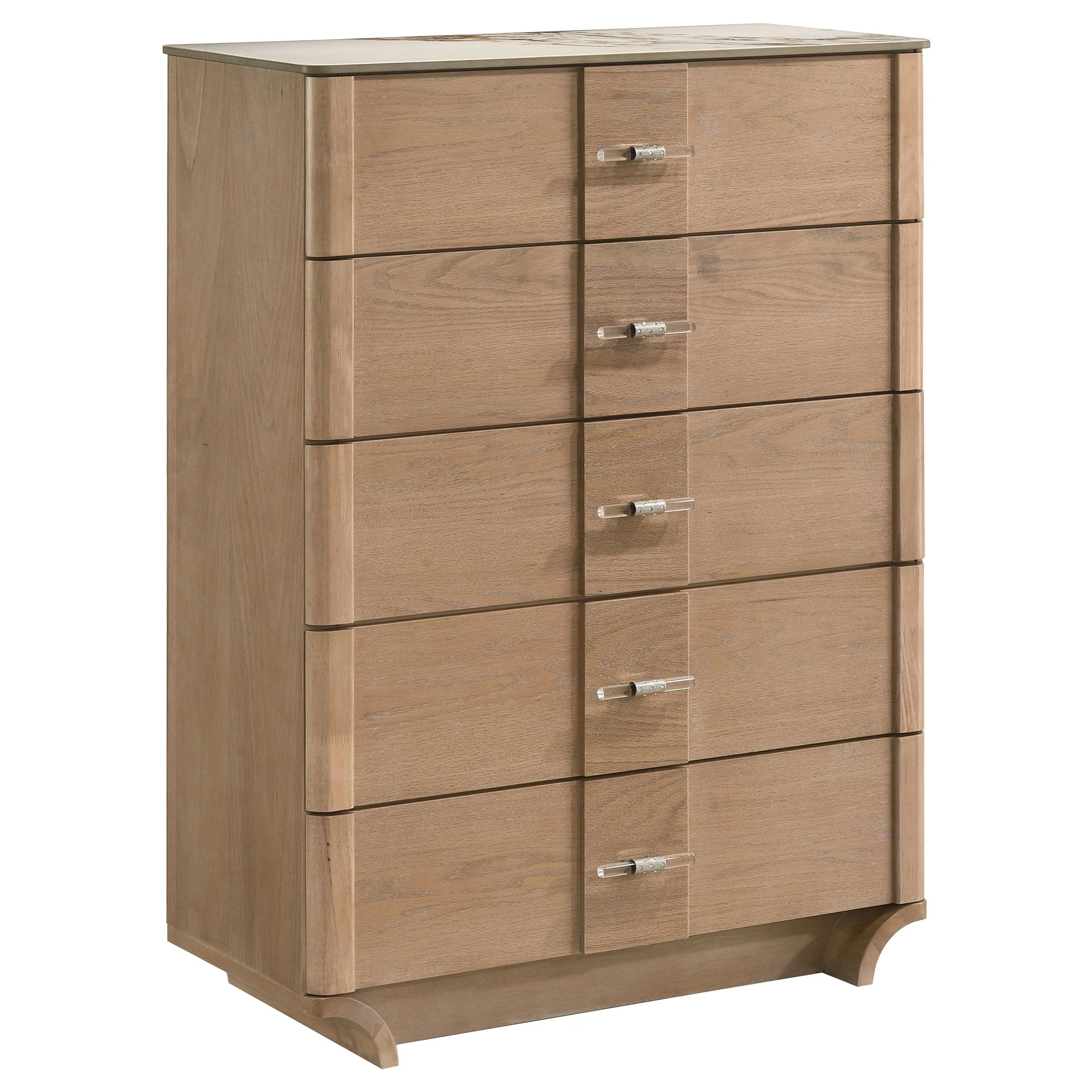 Leanne Light Oak 5-piece Eastern King Bedroom Set - Image 10
