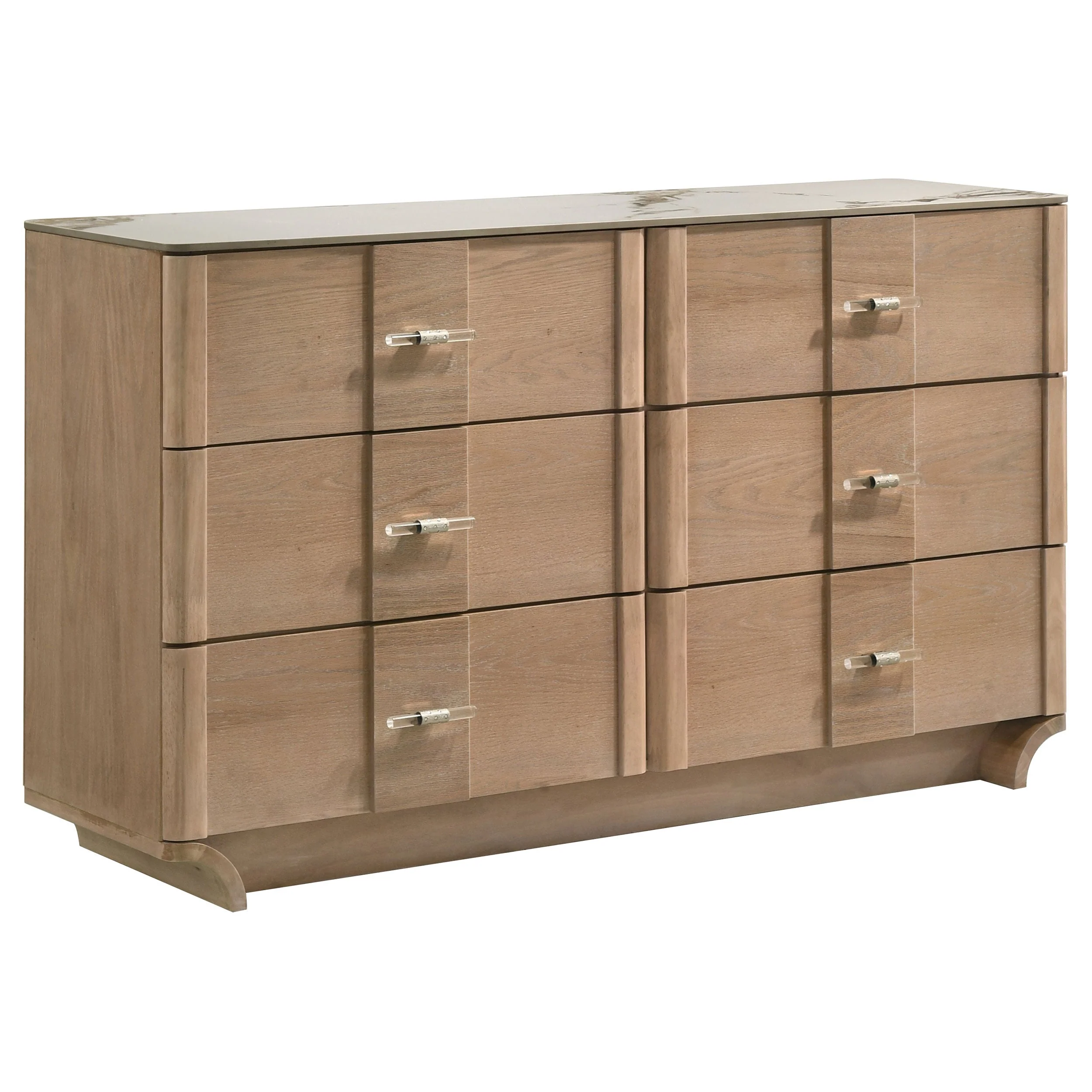 Leanne Light Oak 5-piece Eastern King Bedroom Set - Image 6