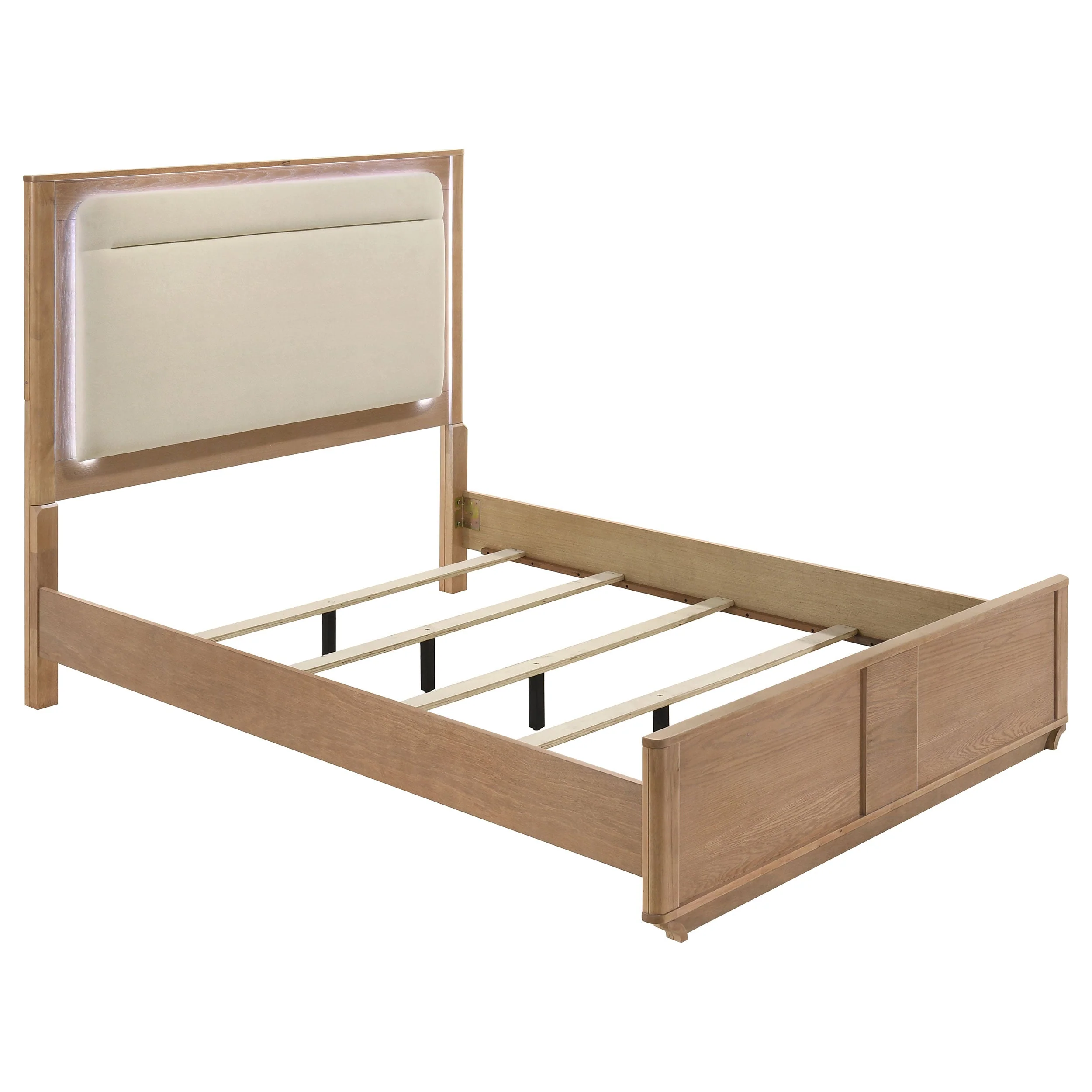 Leanne Light Oak 5-piece Queen Bedroom Set - Image 2
