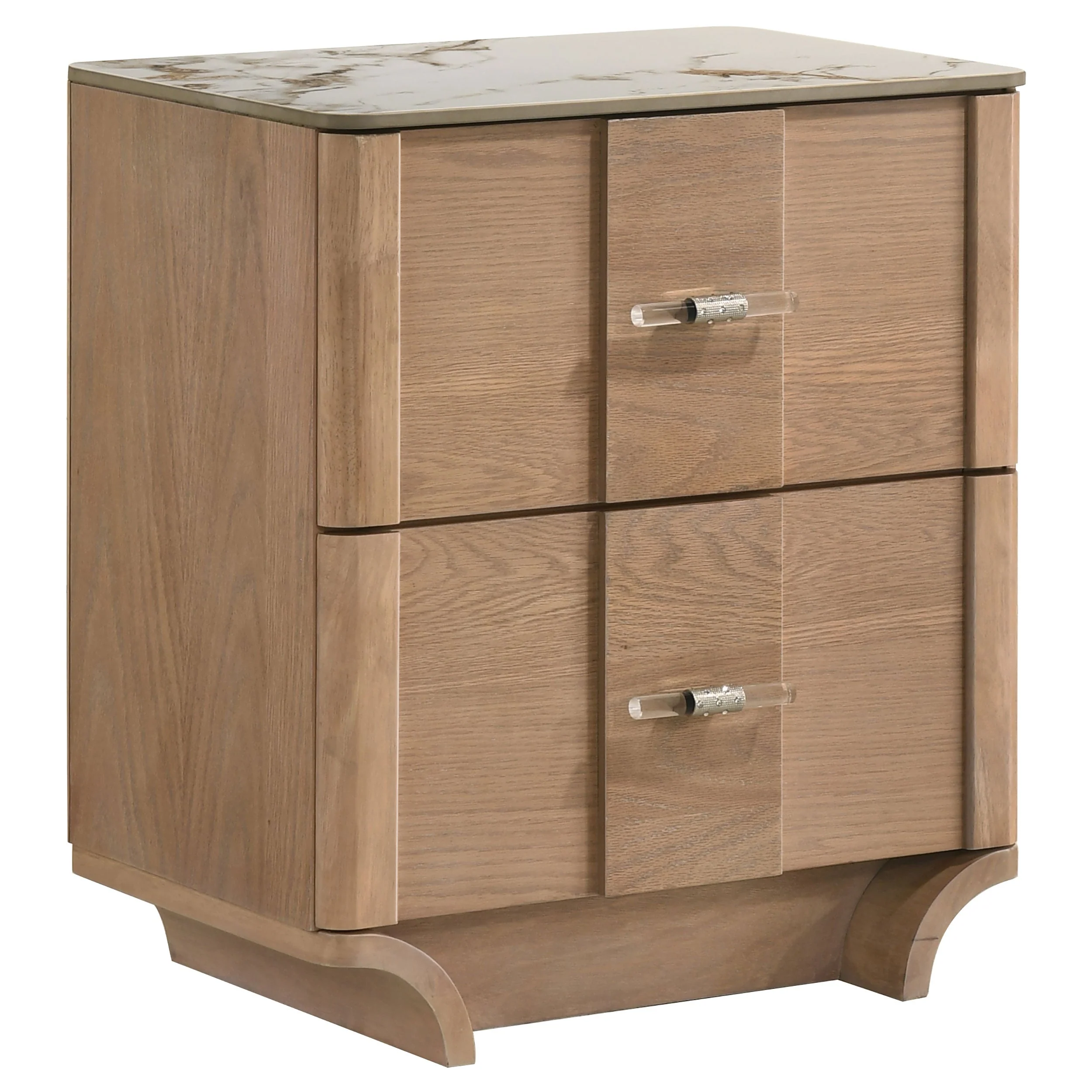 Leanne Light Oak 5-piece Queen Bedroom Set - Image 4