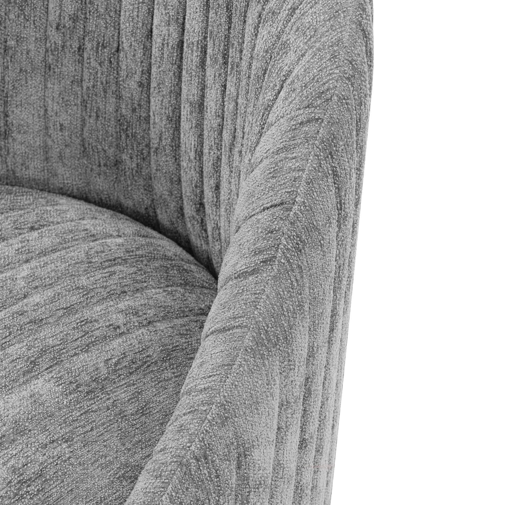 Leela Swivel Accent Chair in Grey - Image 5