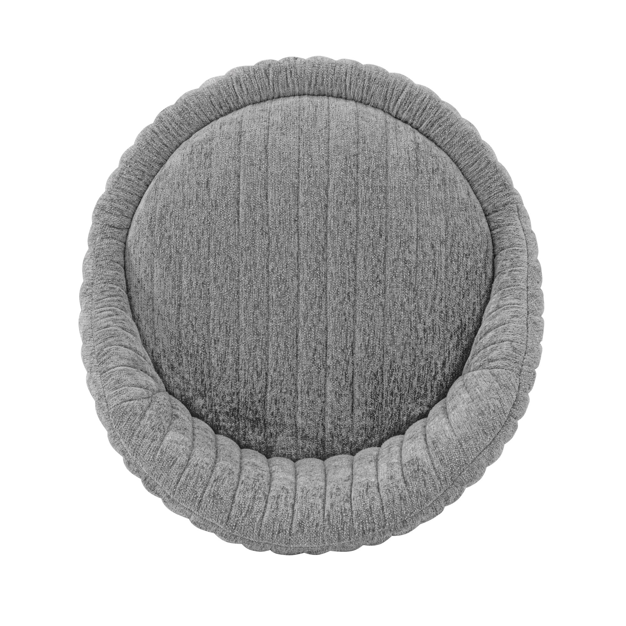 Leela Swivel Accent Chair in Grey - Image 9