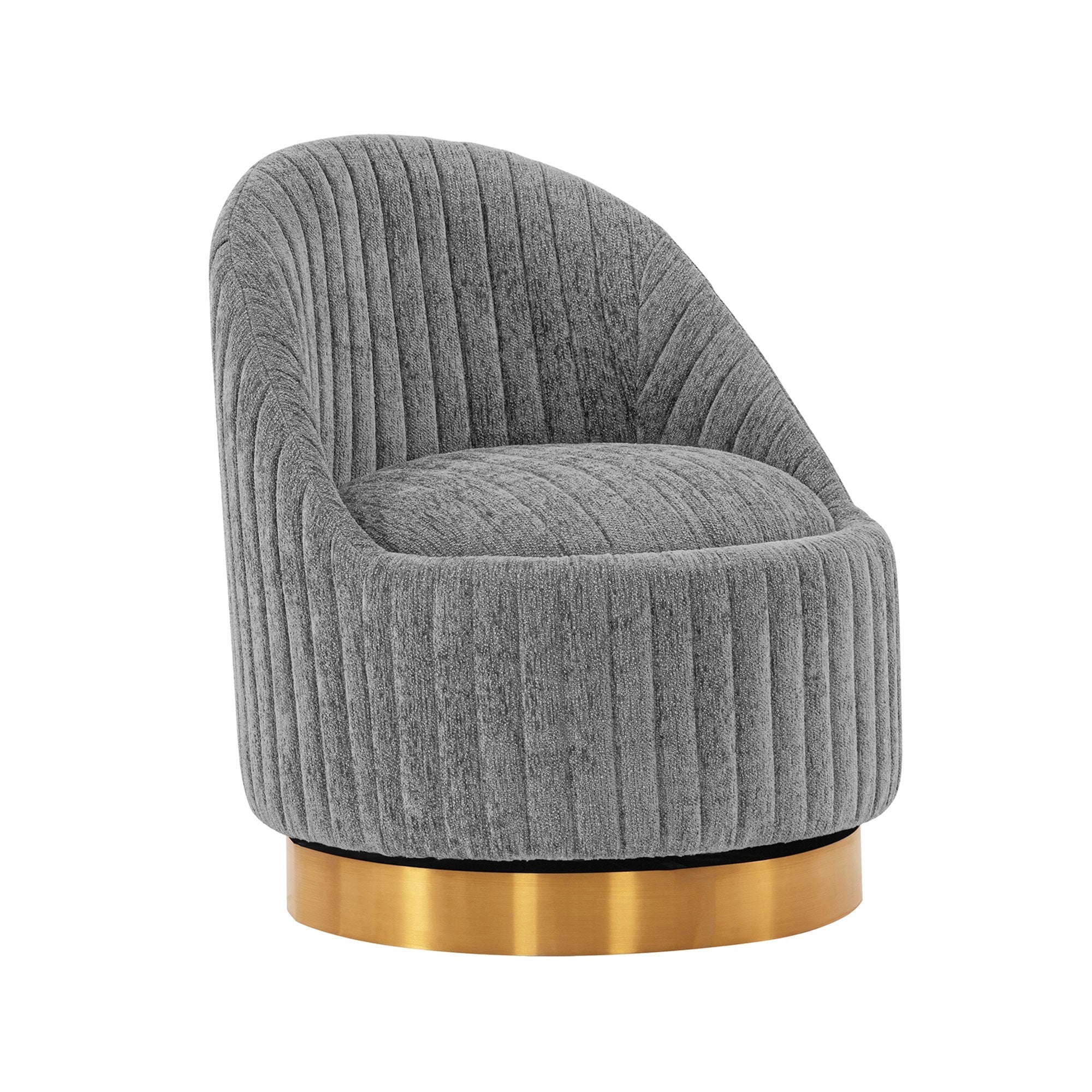 Leela Swivel Accent Chair in Grey (set of 2) - Image 10
