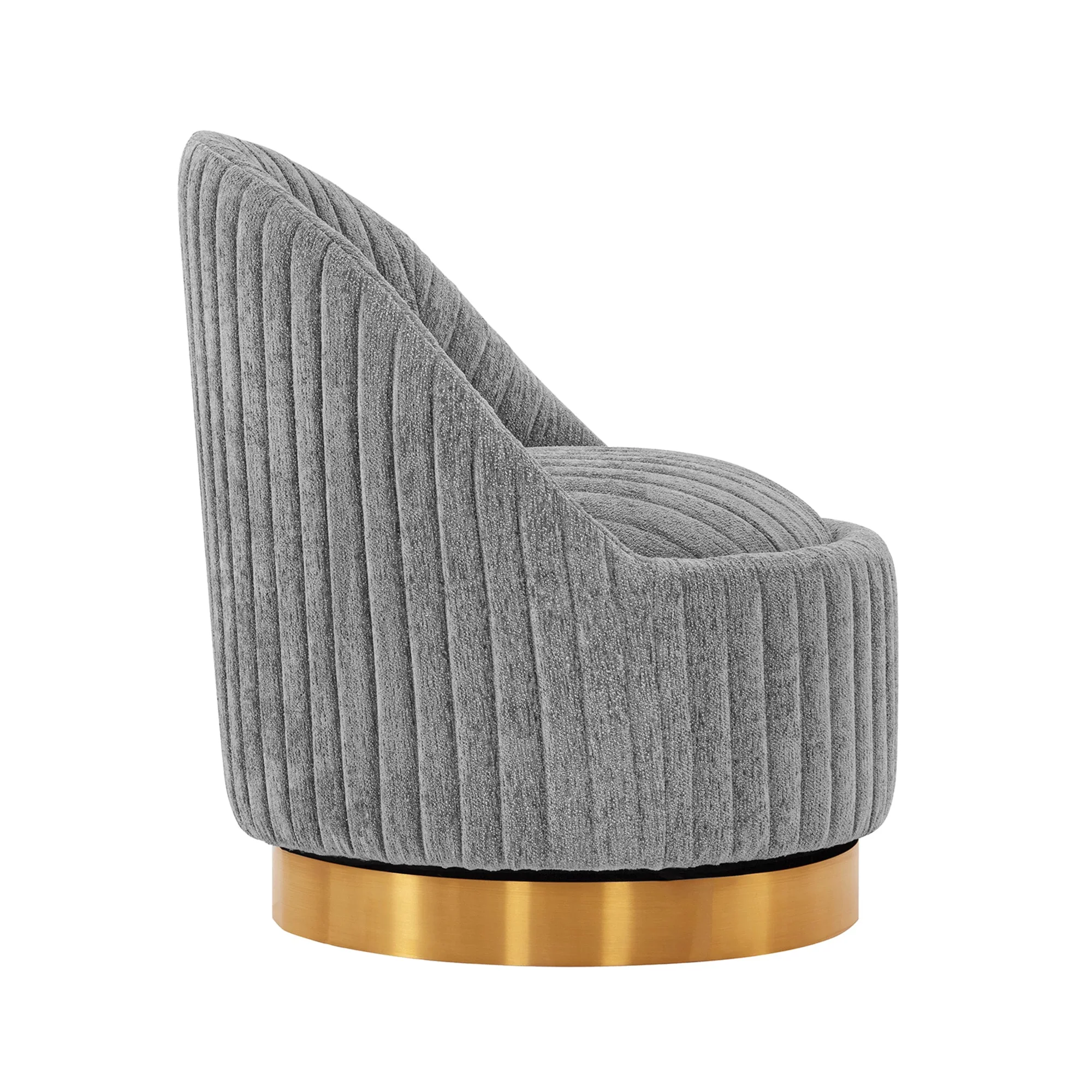 Leela Swivel Accent Chair in Grey (set of 2) - Image 5