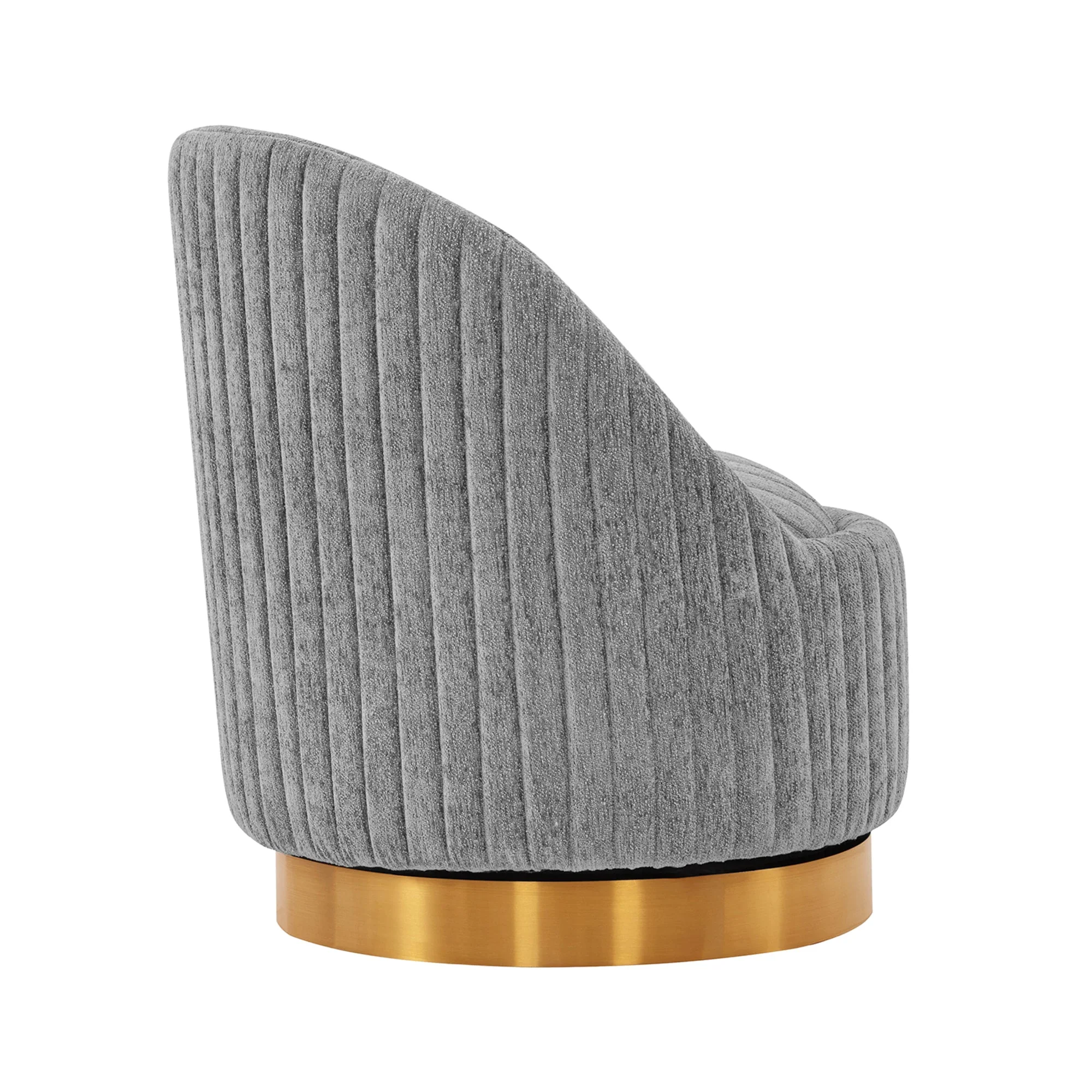 Leela Swivel Accent Chair in Grey (set of 2) - Image 6