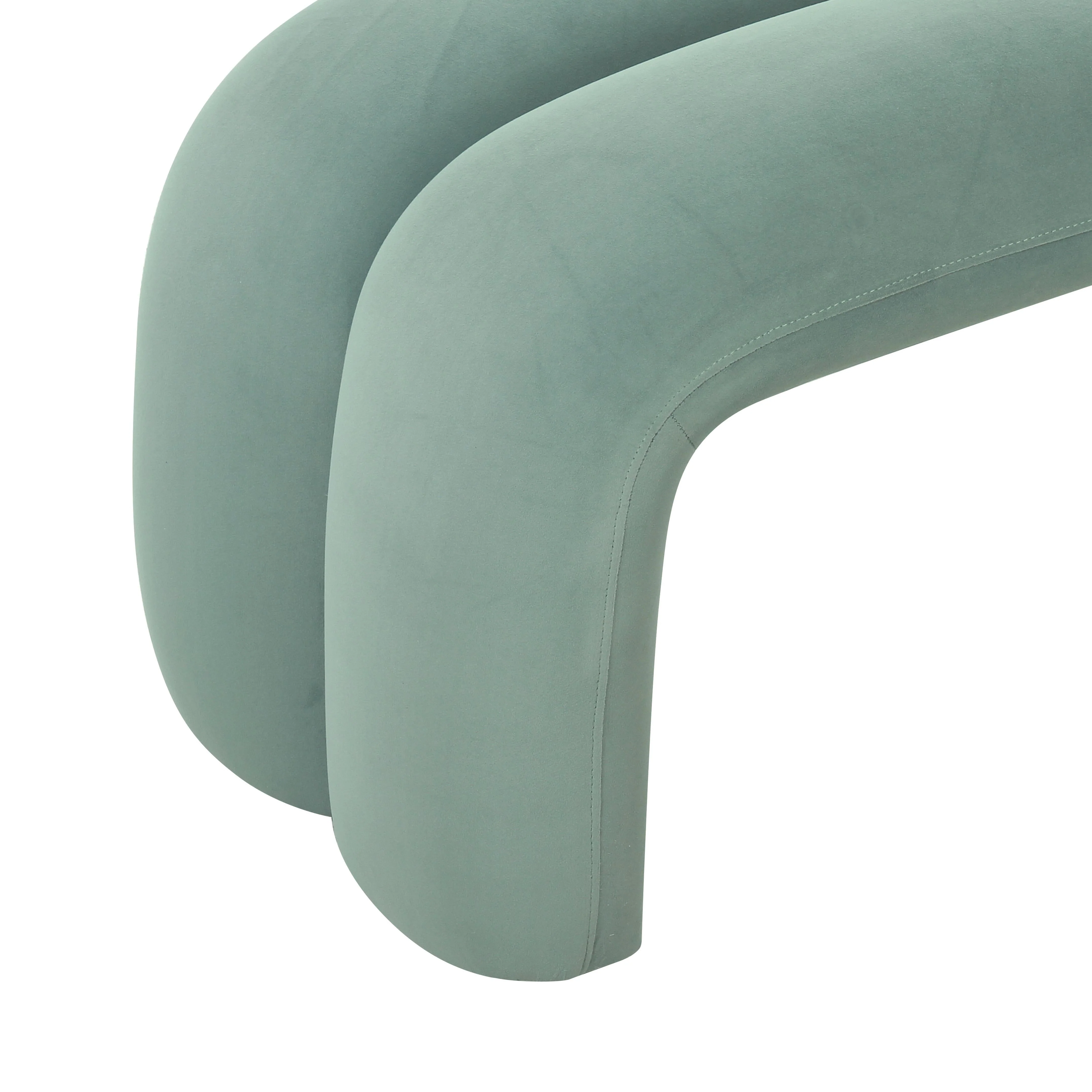 Leigh Velvet Channeled Bench - Image 13