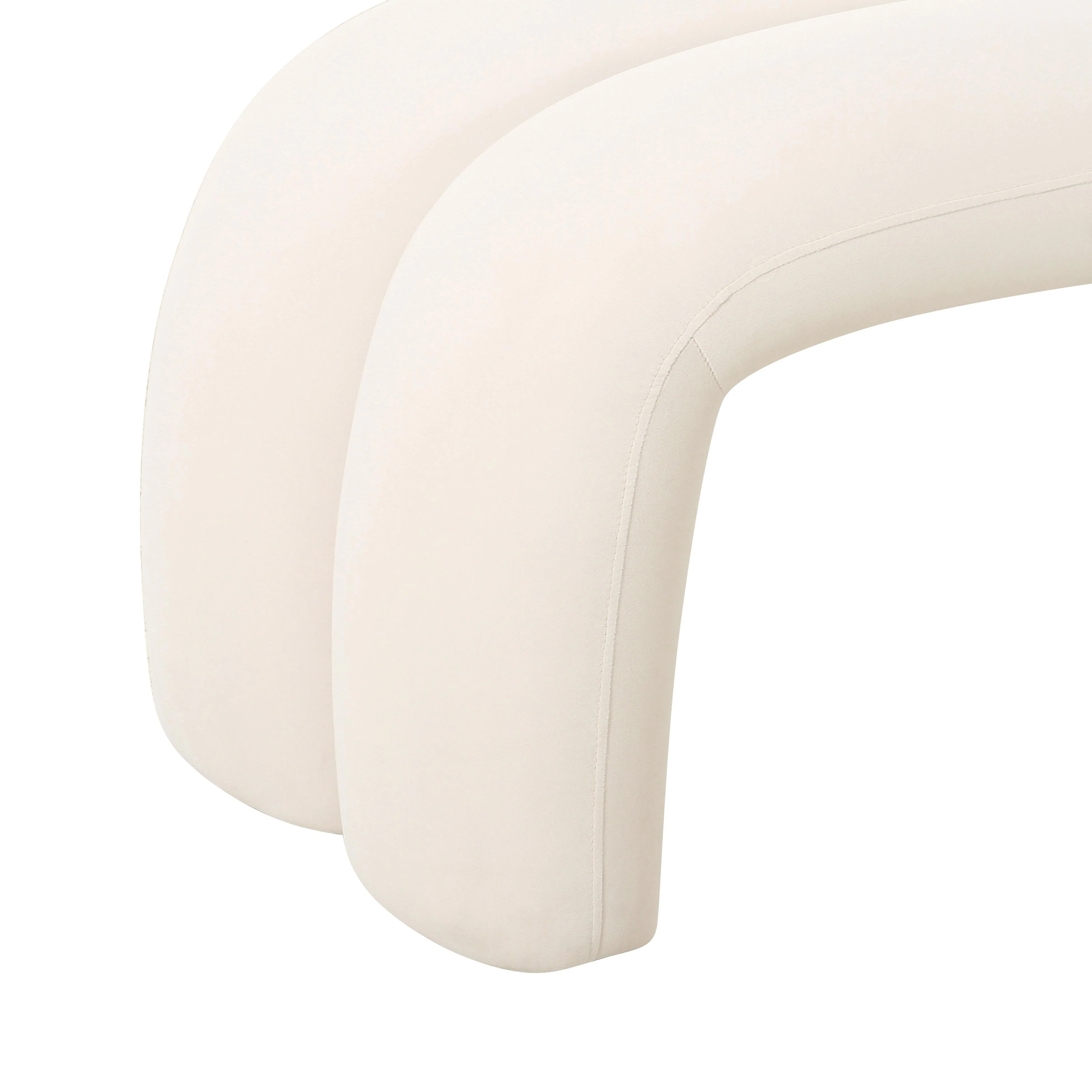 Leigh Velvet Channeled Bench - Image 6