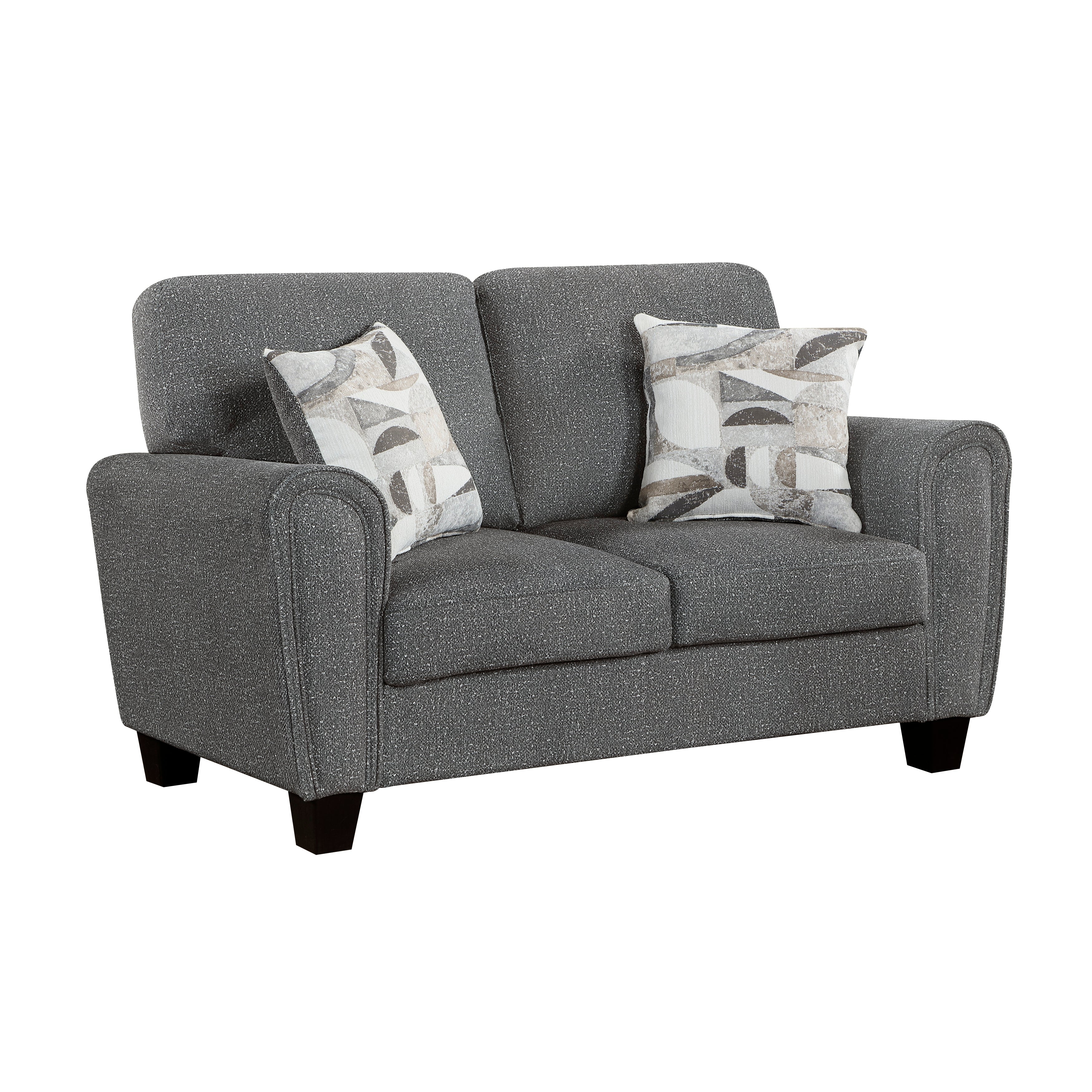 Lemond Dark Gray Loveseat - Image 2