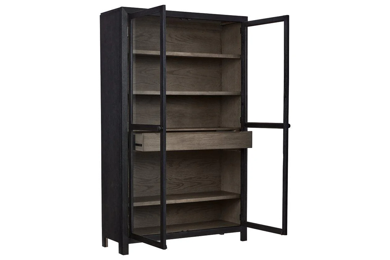 Lenston Black/Gray Accent Cabinet - Image 2