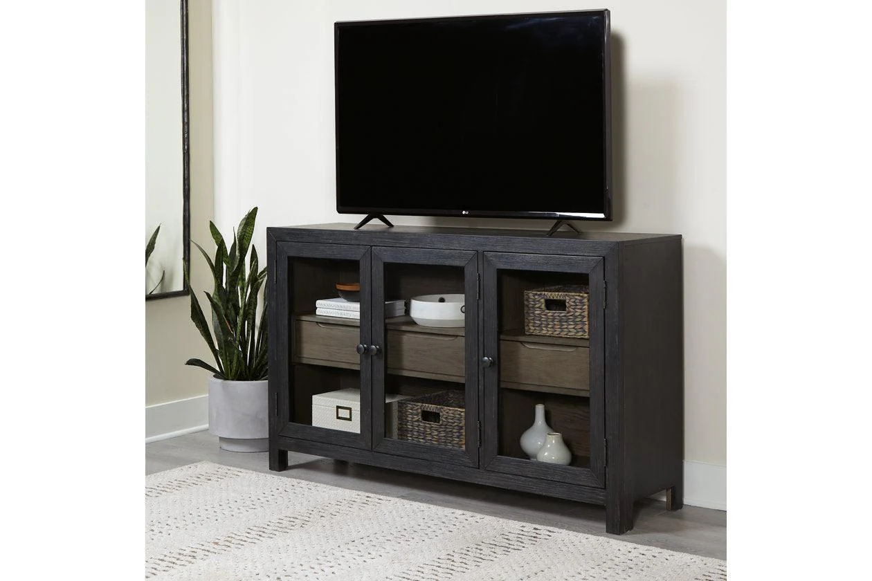 Lenston Black/Gray Accent Cabinet - Image 6