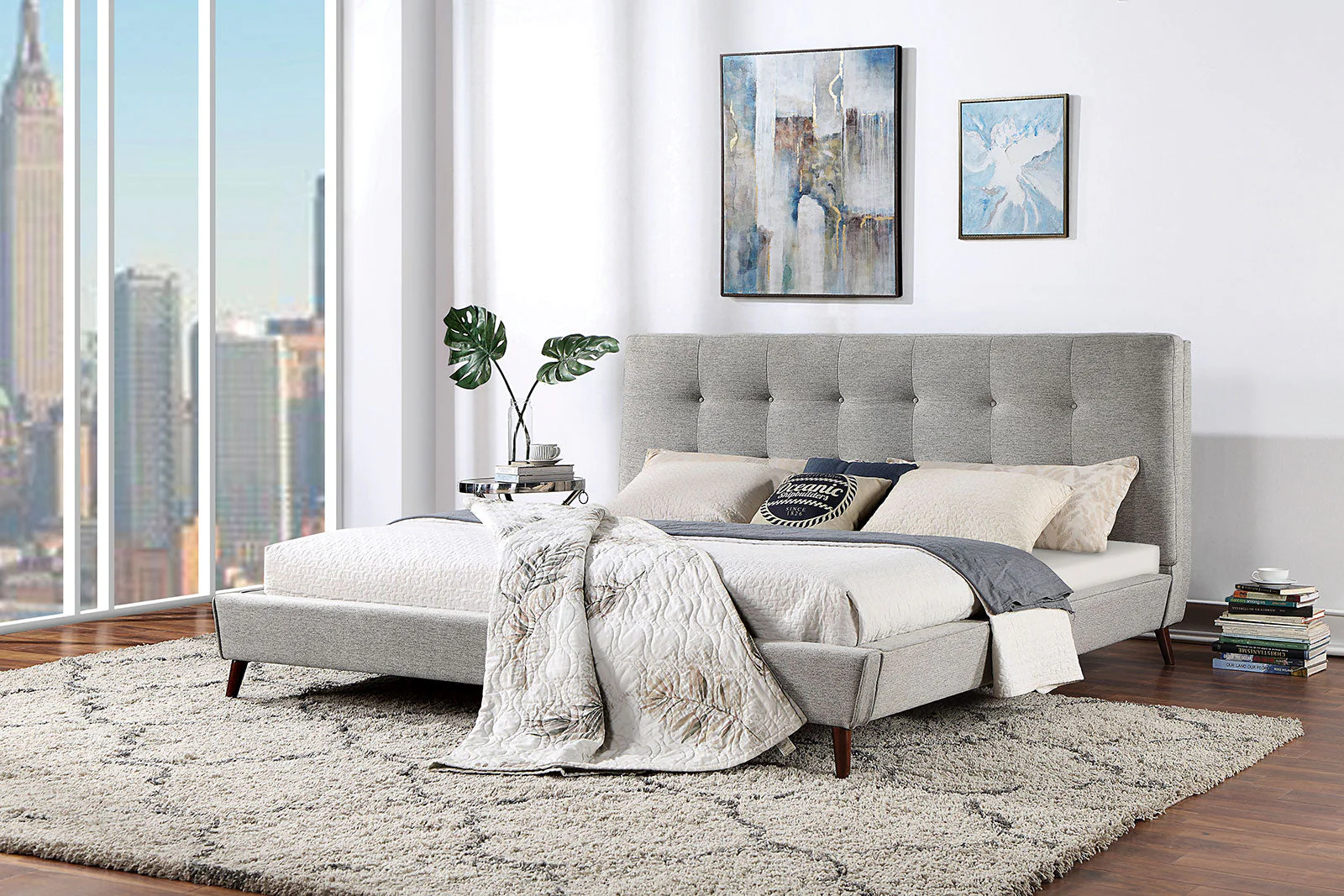 Leomin Gray Full Bed