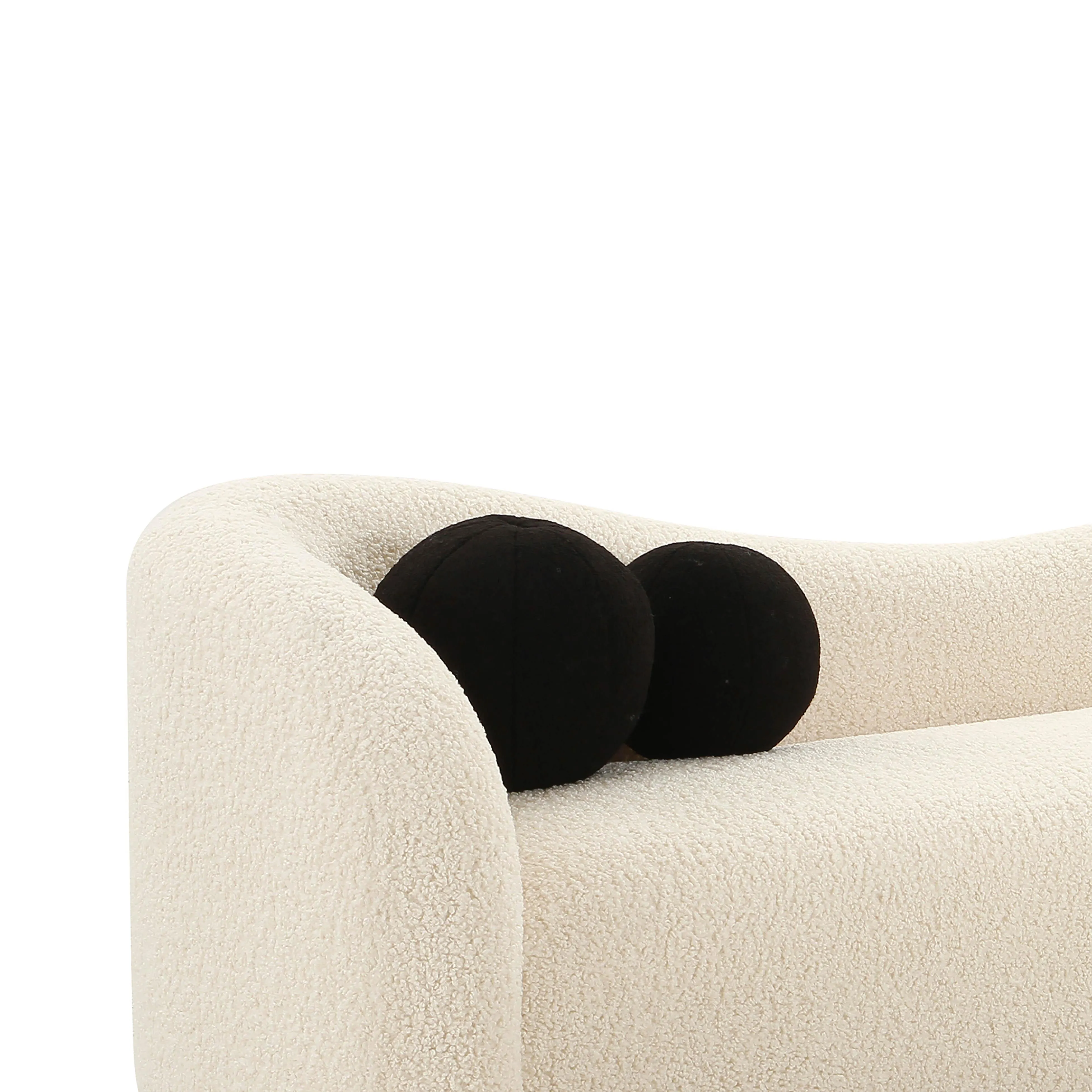 Leonie Faux Shearling Sofa - Image 4
