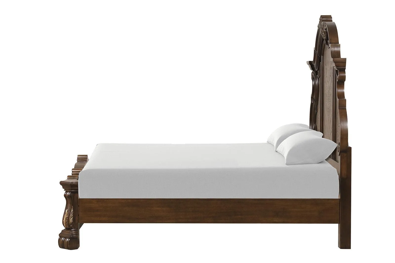 Leovanni Dark Brown Bombay Queen Bed - Image 6
