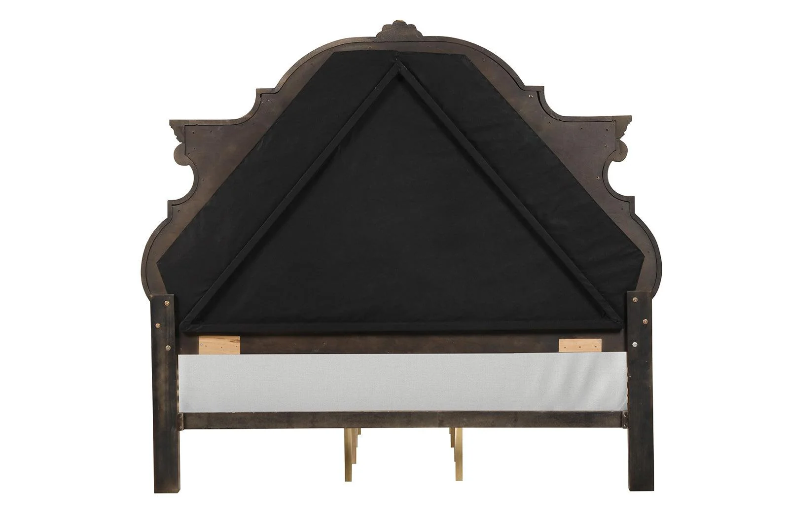 Leovanni Dark Brown Bombay Tufted King Bed - Image 3
