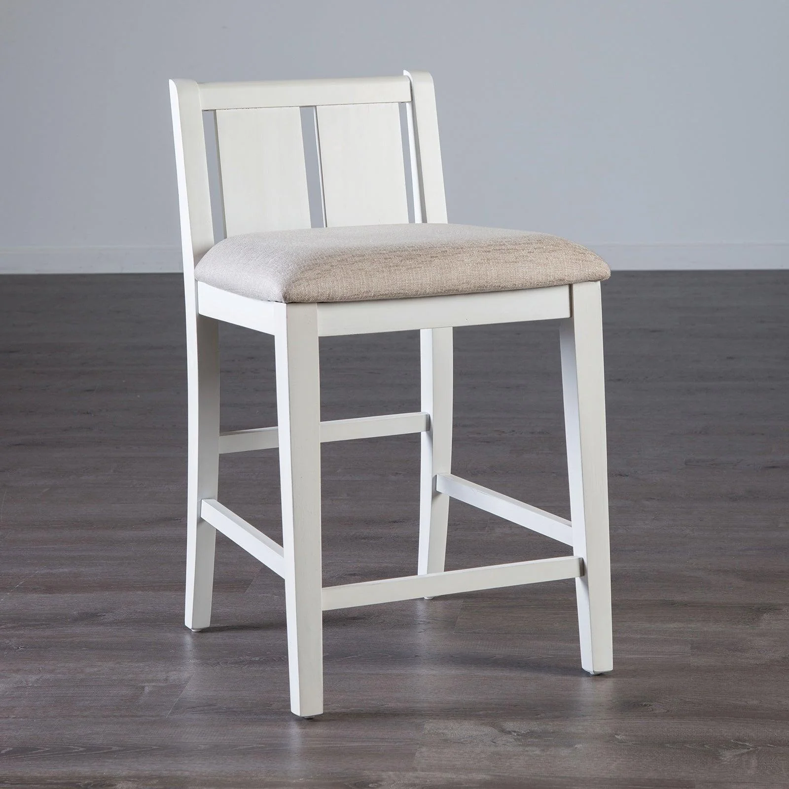 Lescles White/Gray 3 Pc Counter Ht Set (1 Table + 2 Chairs) - Image 2