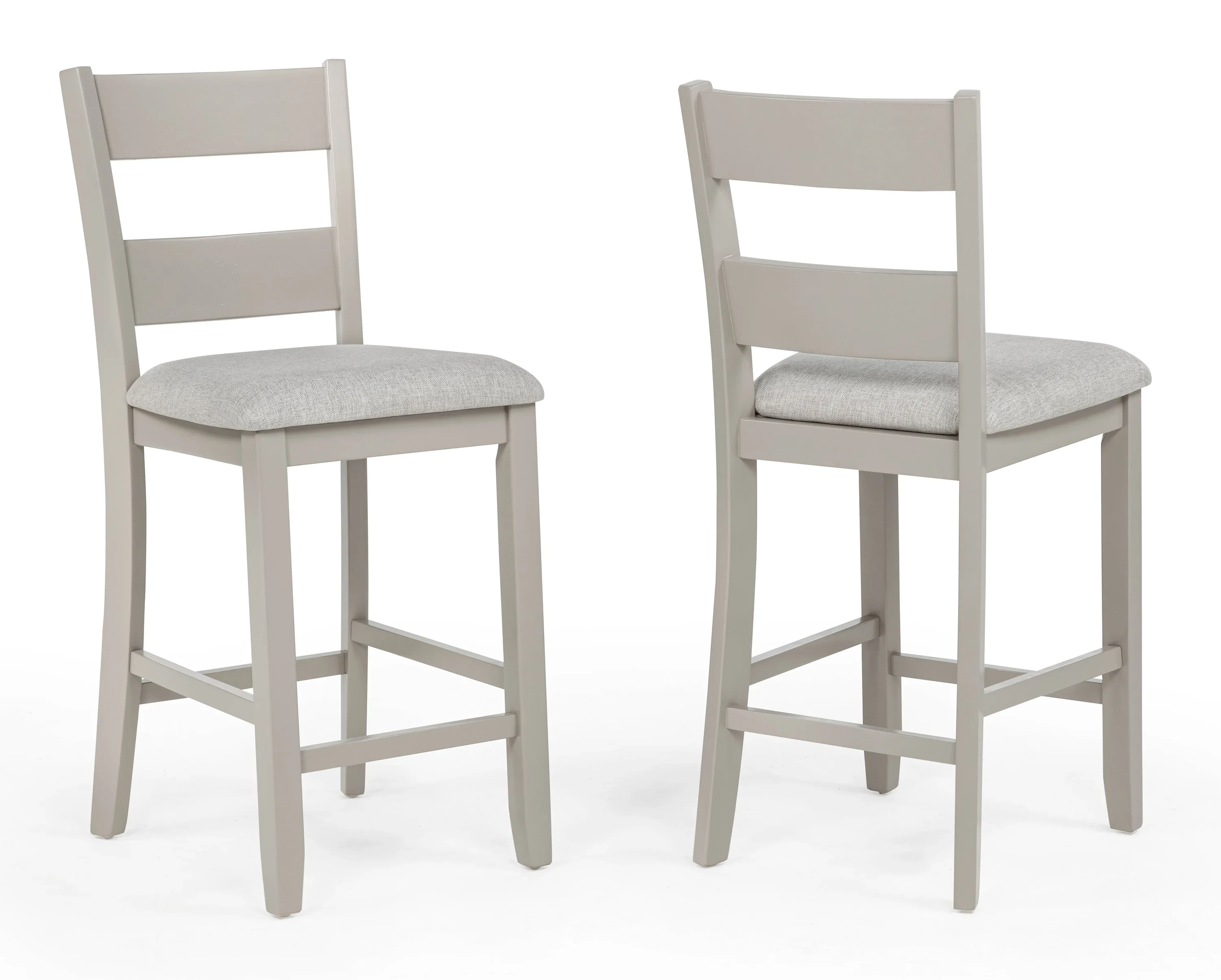 Lester Greige 5-Piece Counter Height Dining Set - Image 4