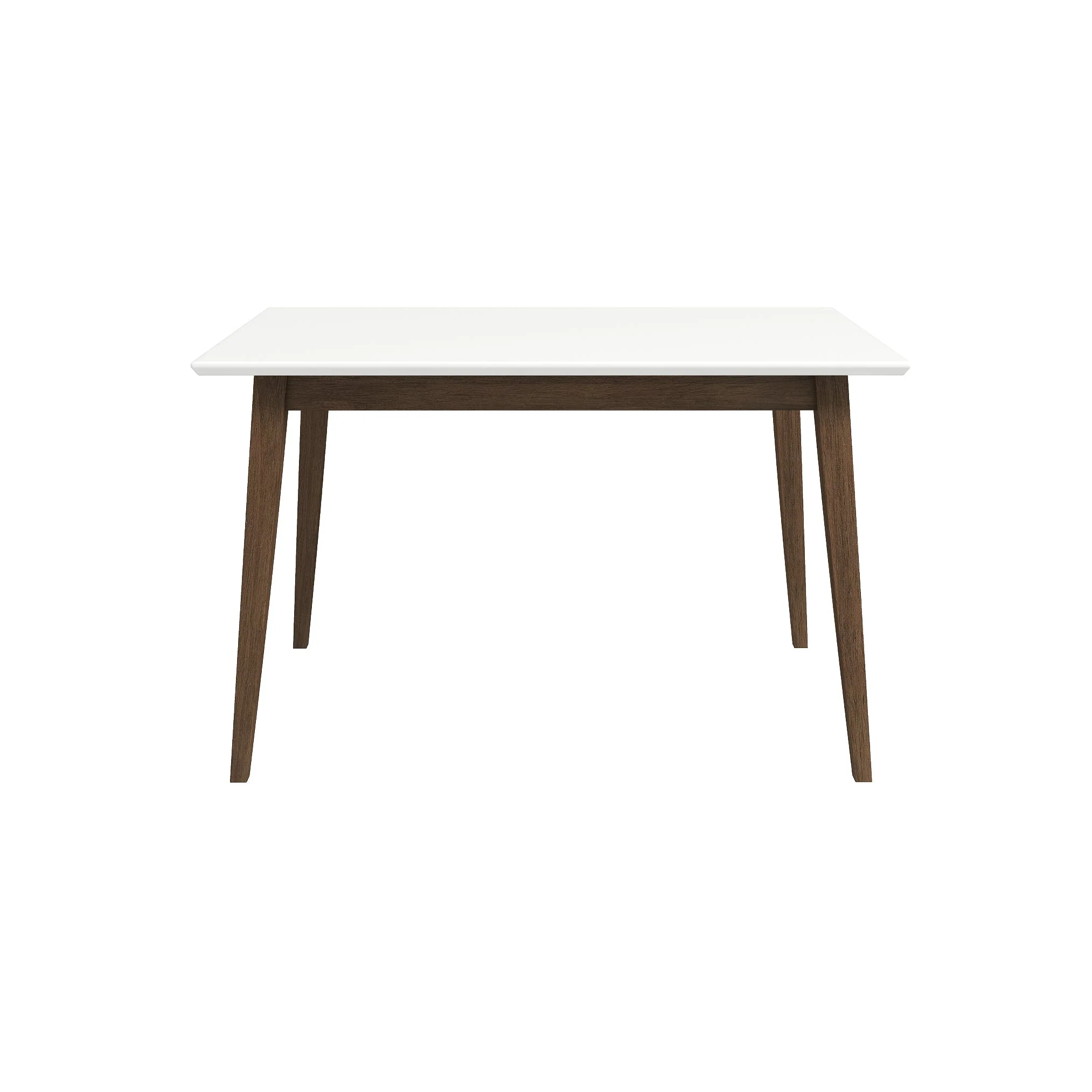 Levi Modern Style Solid Wood Rectangular White Top Dining Table 47" - Image 6