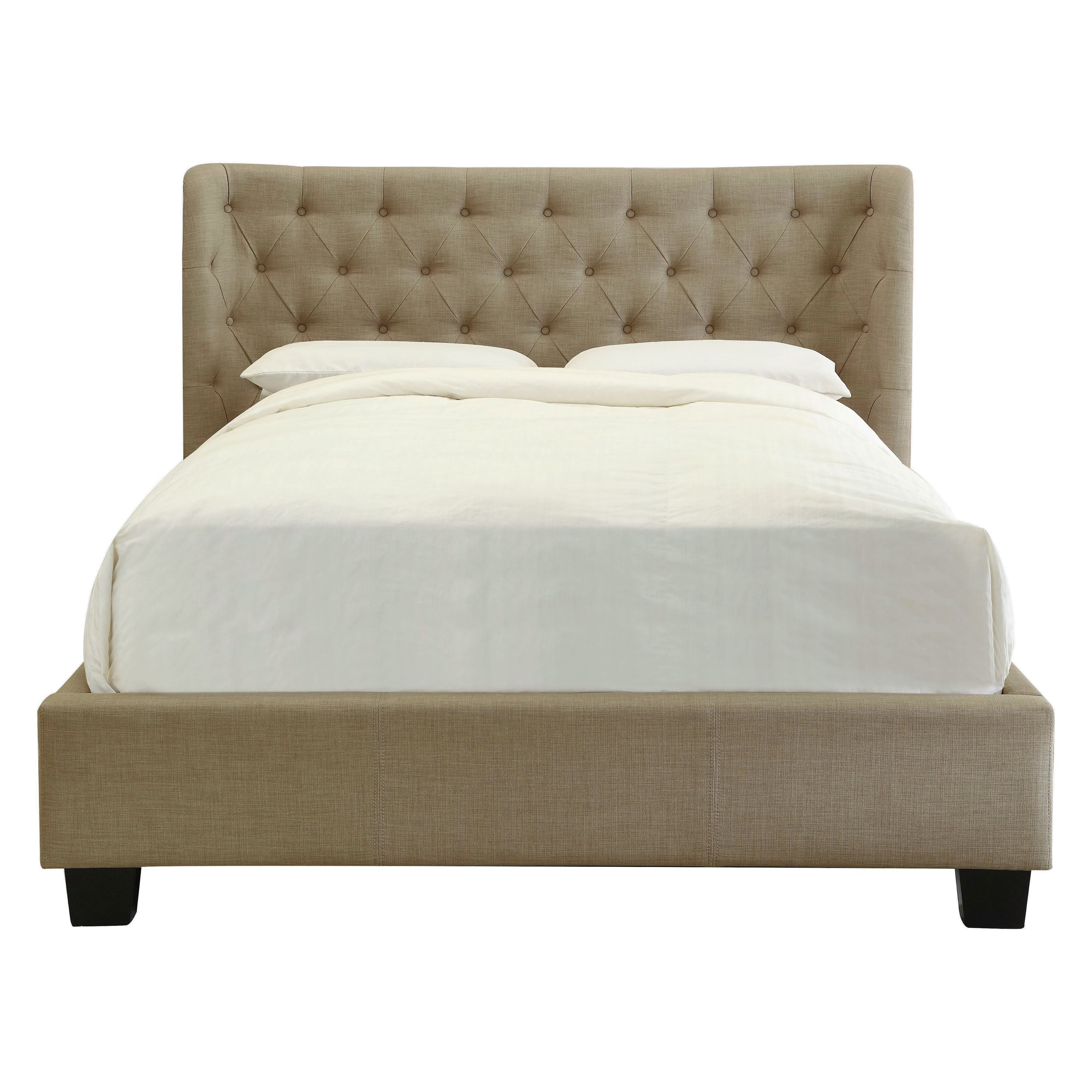 Levi Tufted Footboard Storage Bed in Toast Linen - Image 5