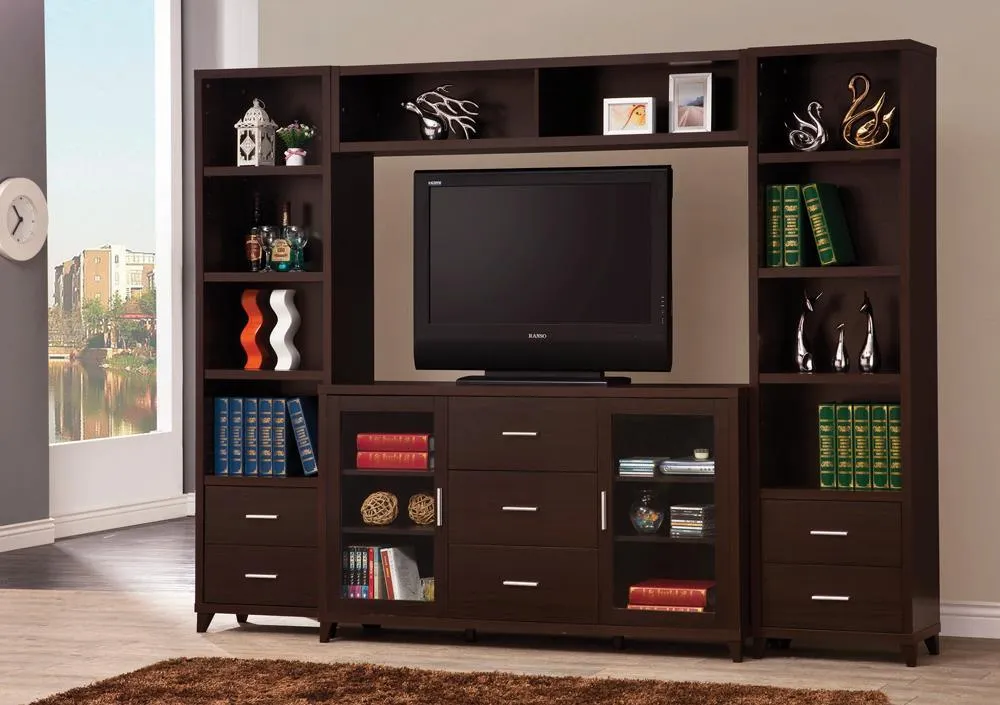 Lewes Cappuccino 2-Drawer Media Tower - Image 10
