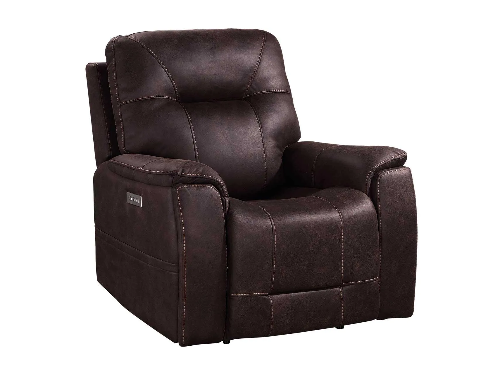 Lexington Canyon Walnut Triple-Power Media Recliner - Image 13