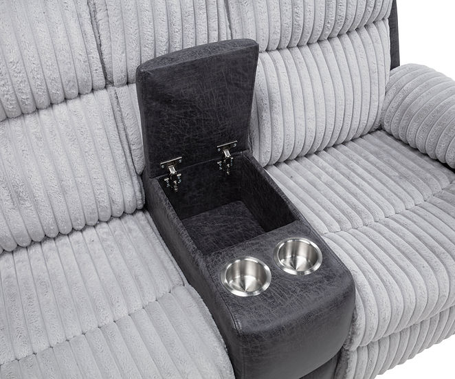 Lexy Grey Reclining Living Room Set - Image 3