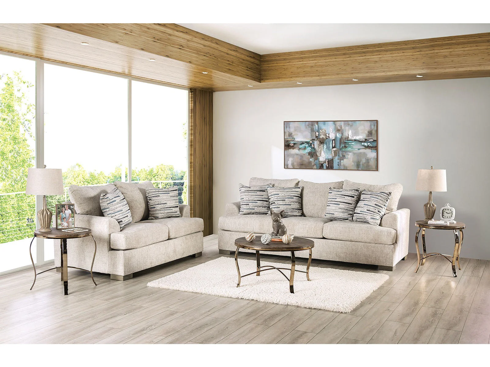 Leytonstone Cream Sofa & Loveseat