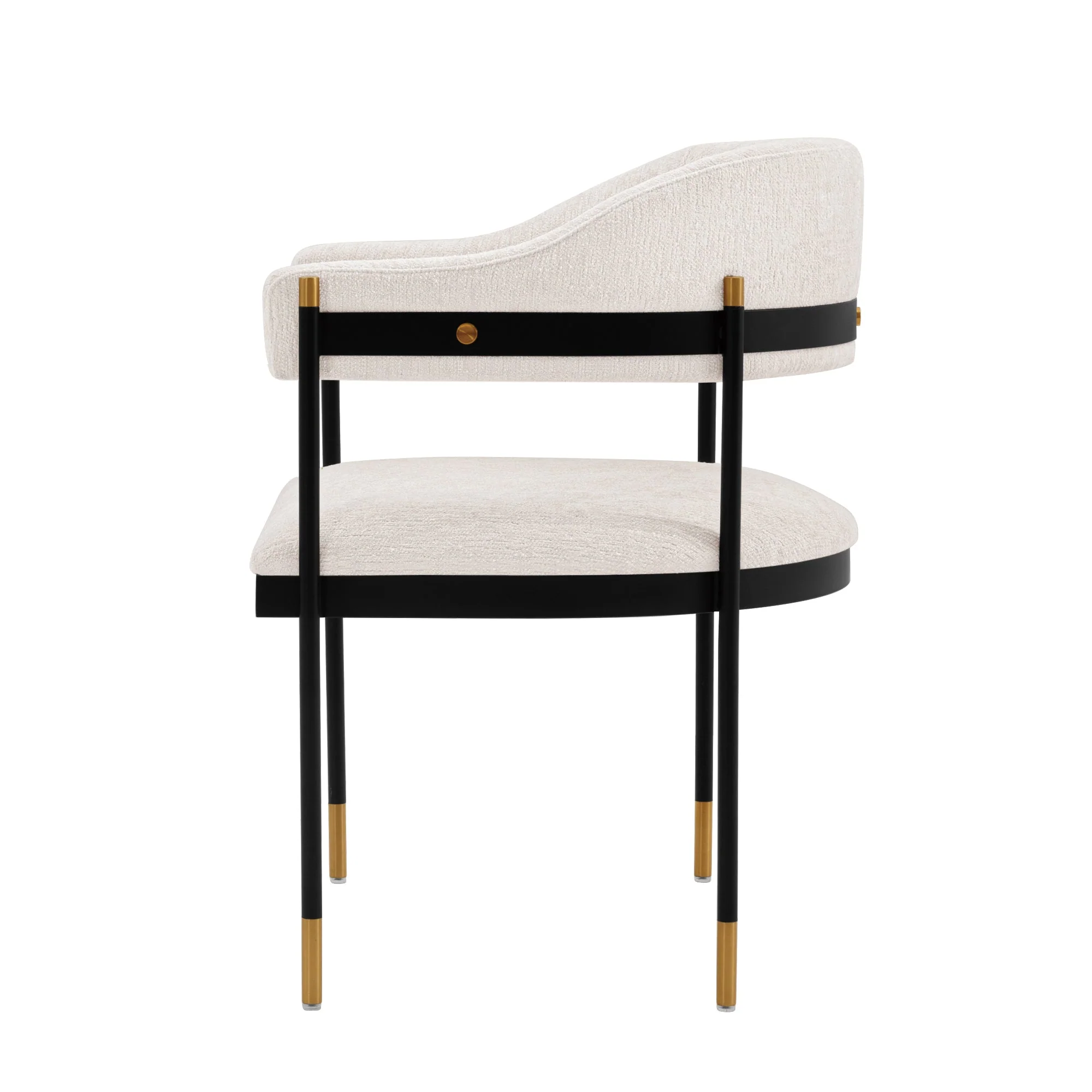 Lia Dining Armchair in Cream - Image 3