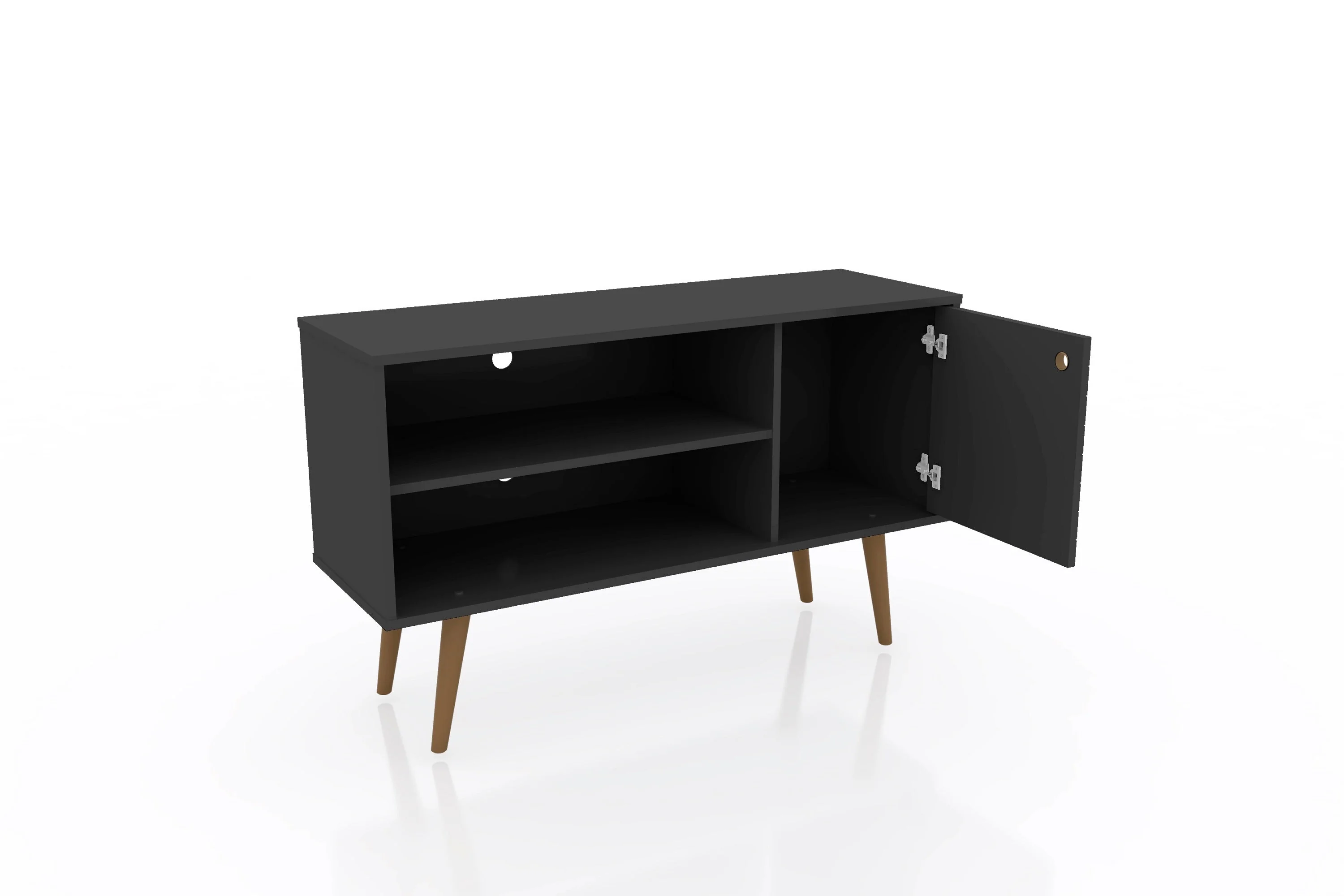 Liberty 42.52 TV Stand in Black - Image 4