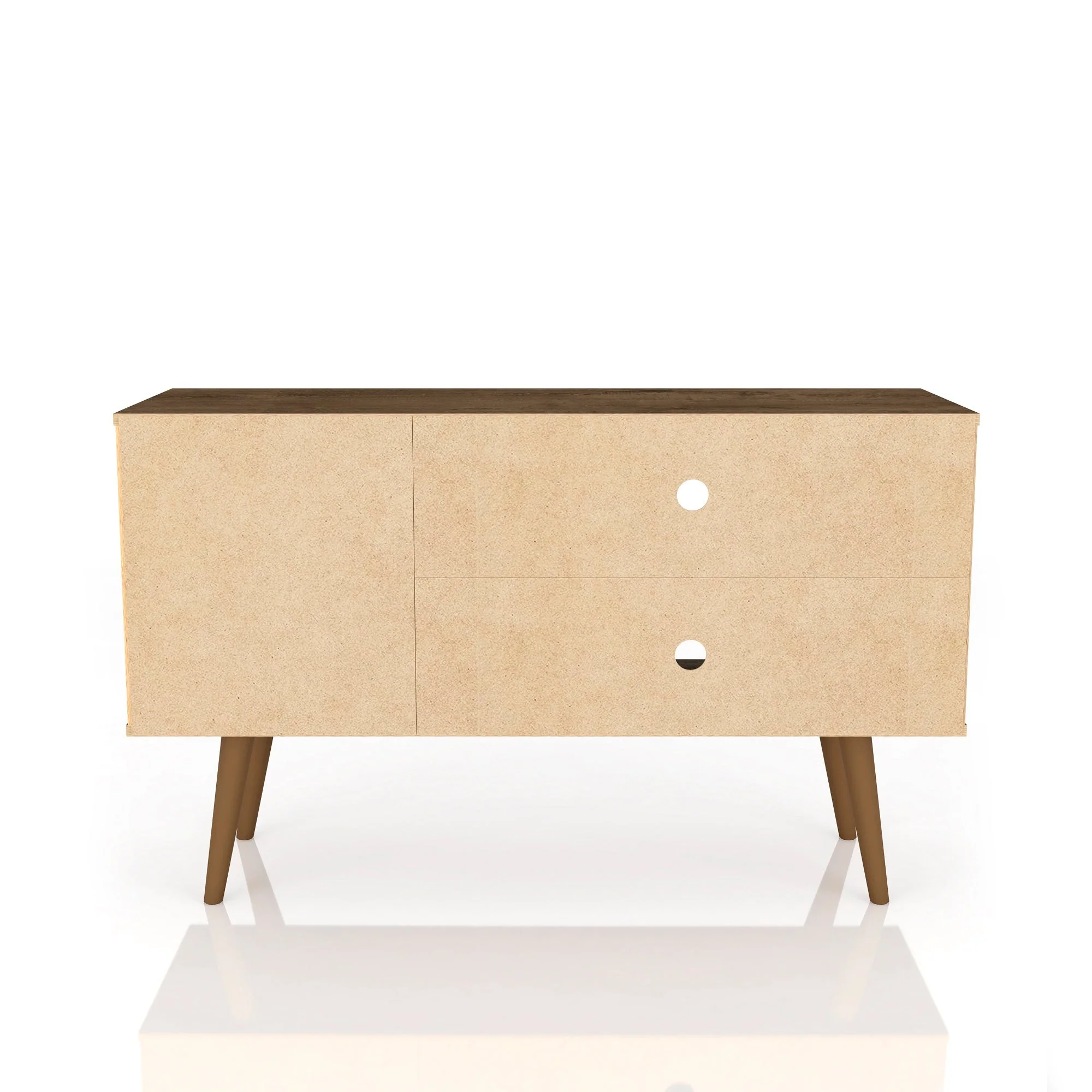 Liberty 42.52 TV Stand in Rustic Brown and Yellow - Image 8