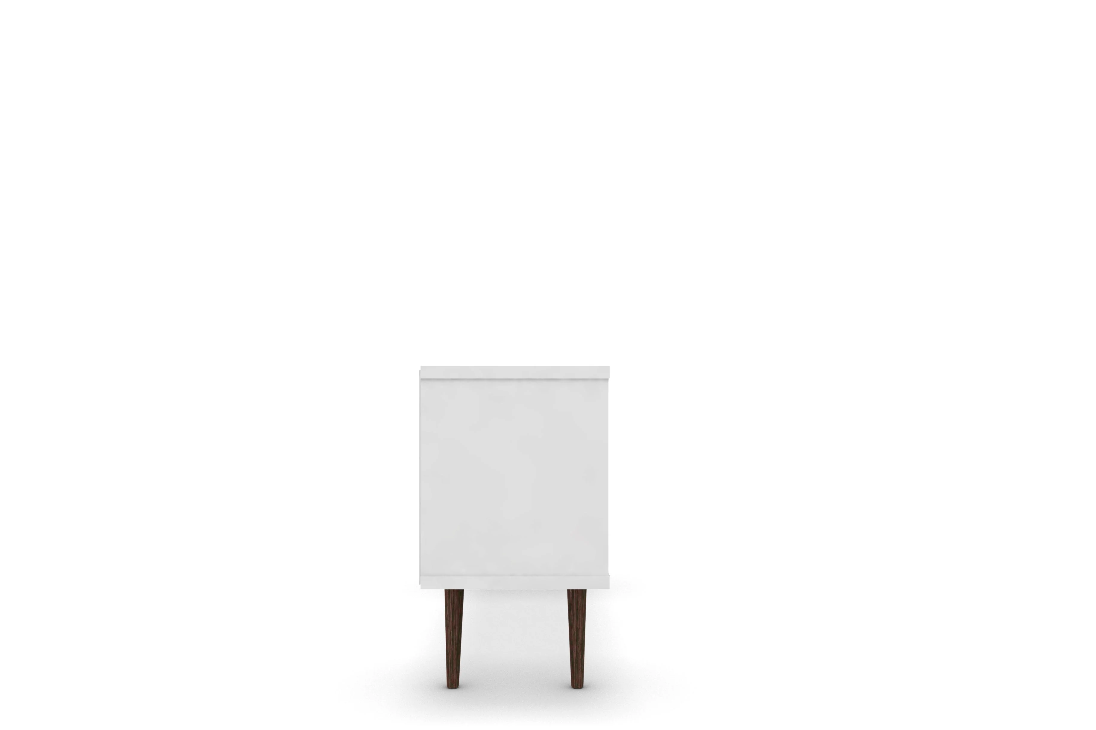 Liberty 53.14" Mid-Century Modern TV Stand in White and Yellow - Image 6