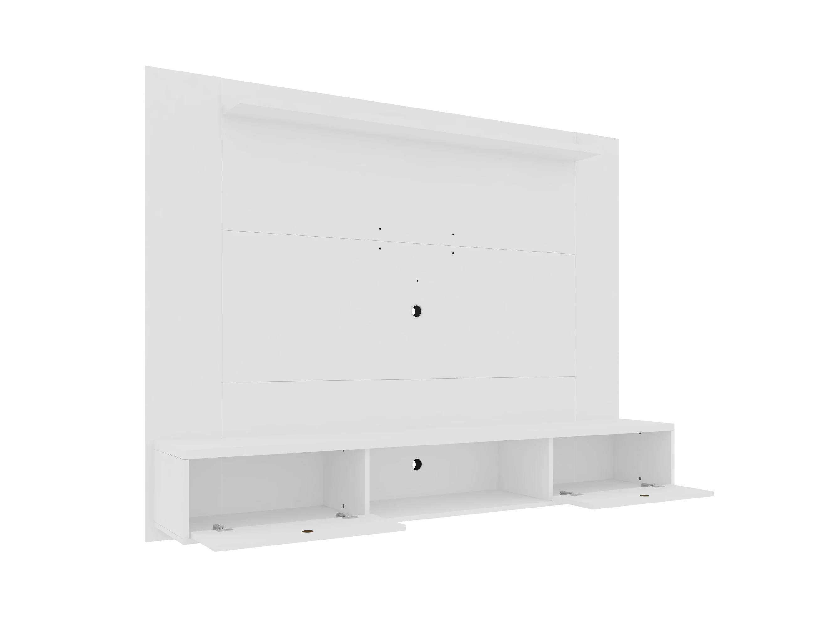 Liberty 70.86 Floating Entertainment Center in White - Image 4