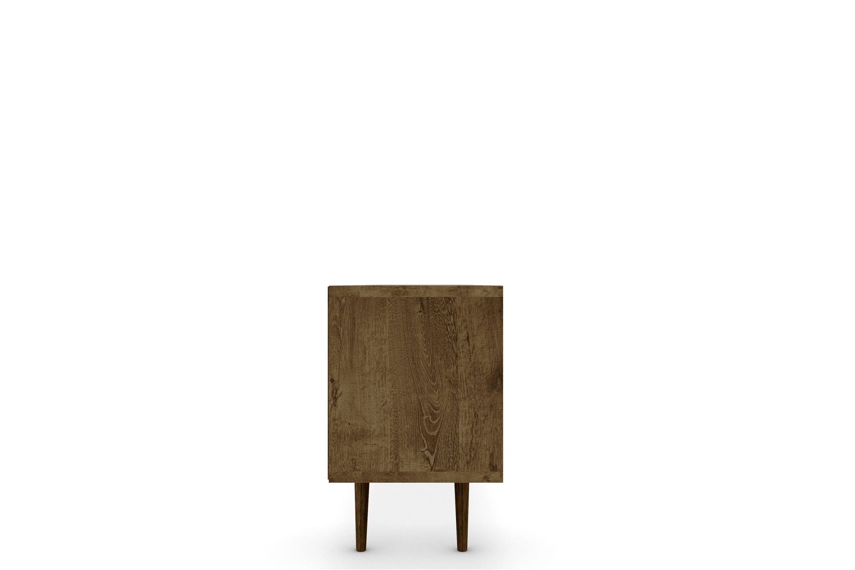 Liberty 70.86" Mid-Century Modern TV Stand in Rustic Brown and Yellow - Image 5