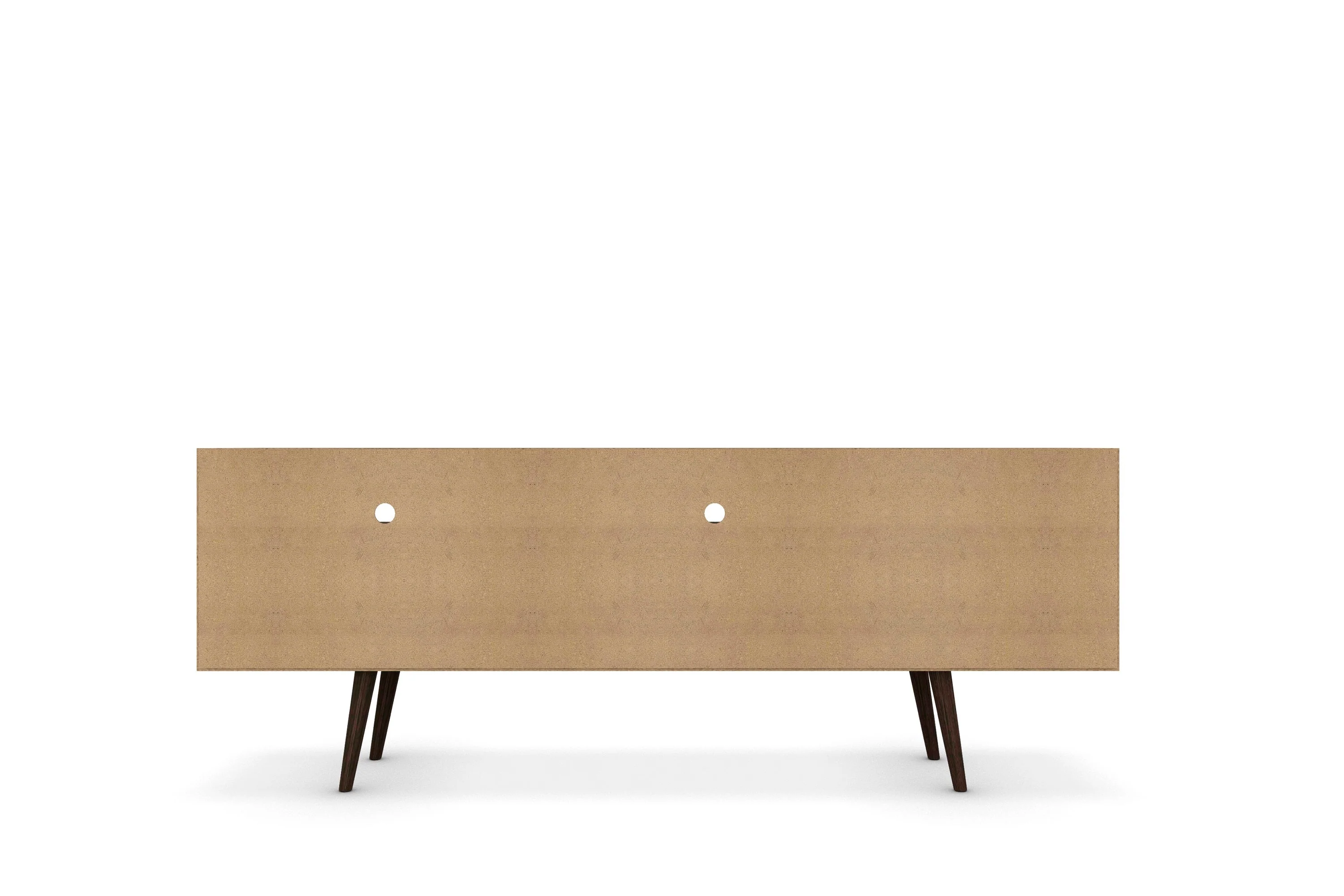 Liberty 70.86" Mid-Century Modern TV Stand in White and Yellow - Image 9