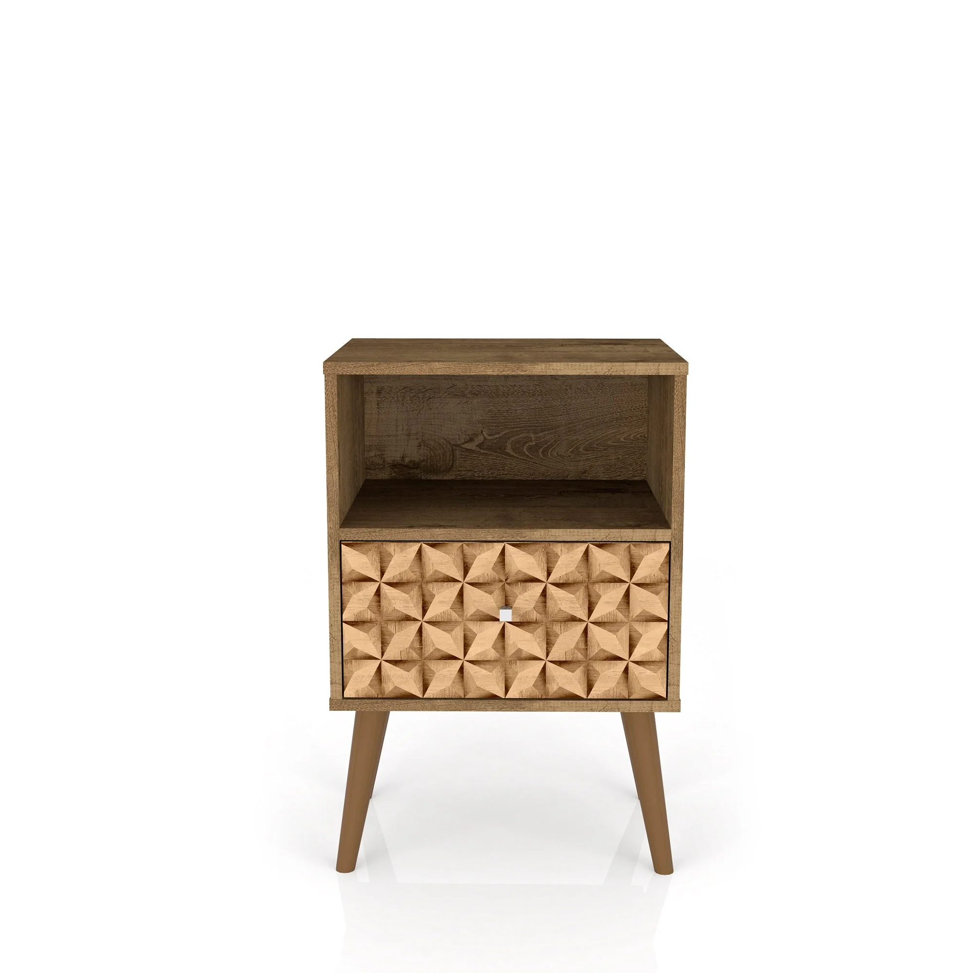 Liberty Nightstand 1.0 in Rustic Brown and 3D Brown Prints - Image 8