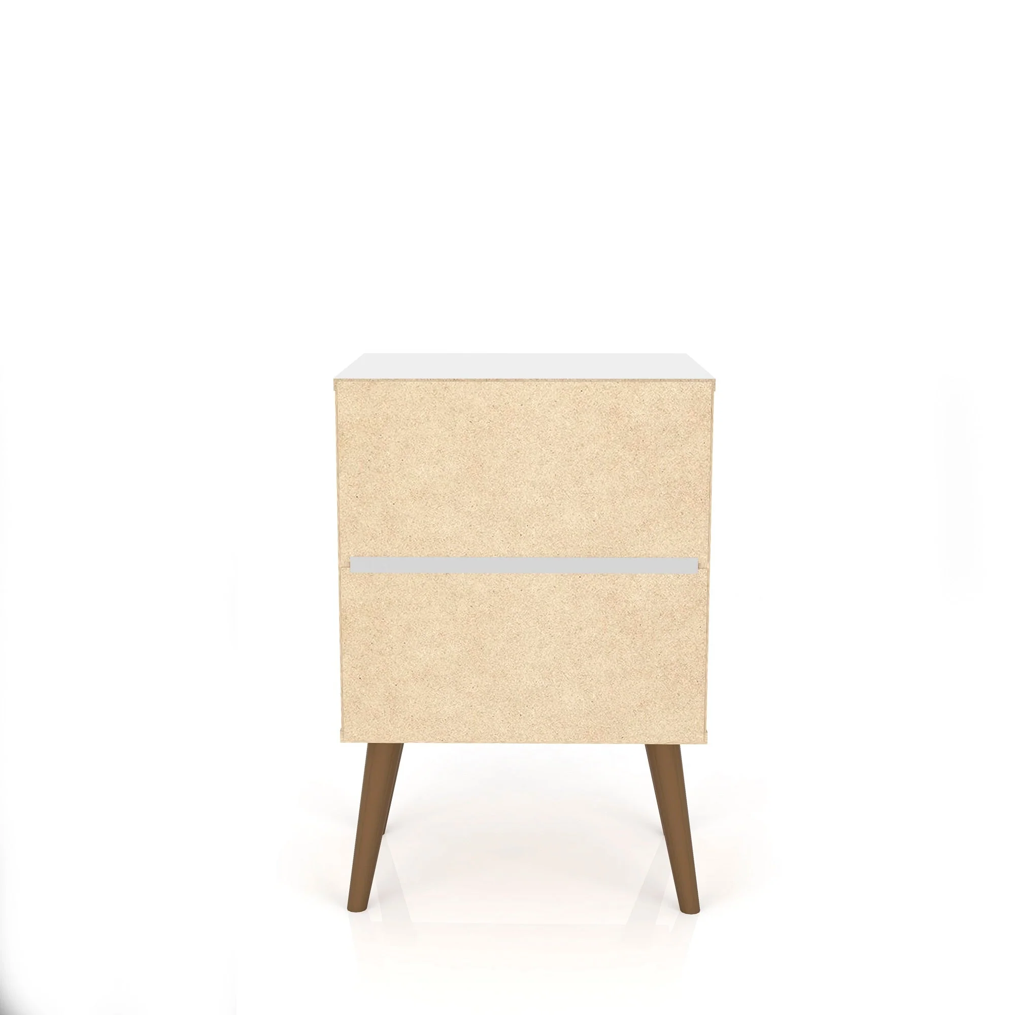 Liberty Nightstand 1.0 in White and 3D Brown Prints - Image 9