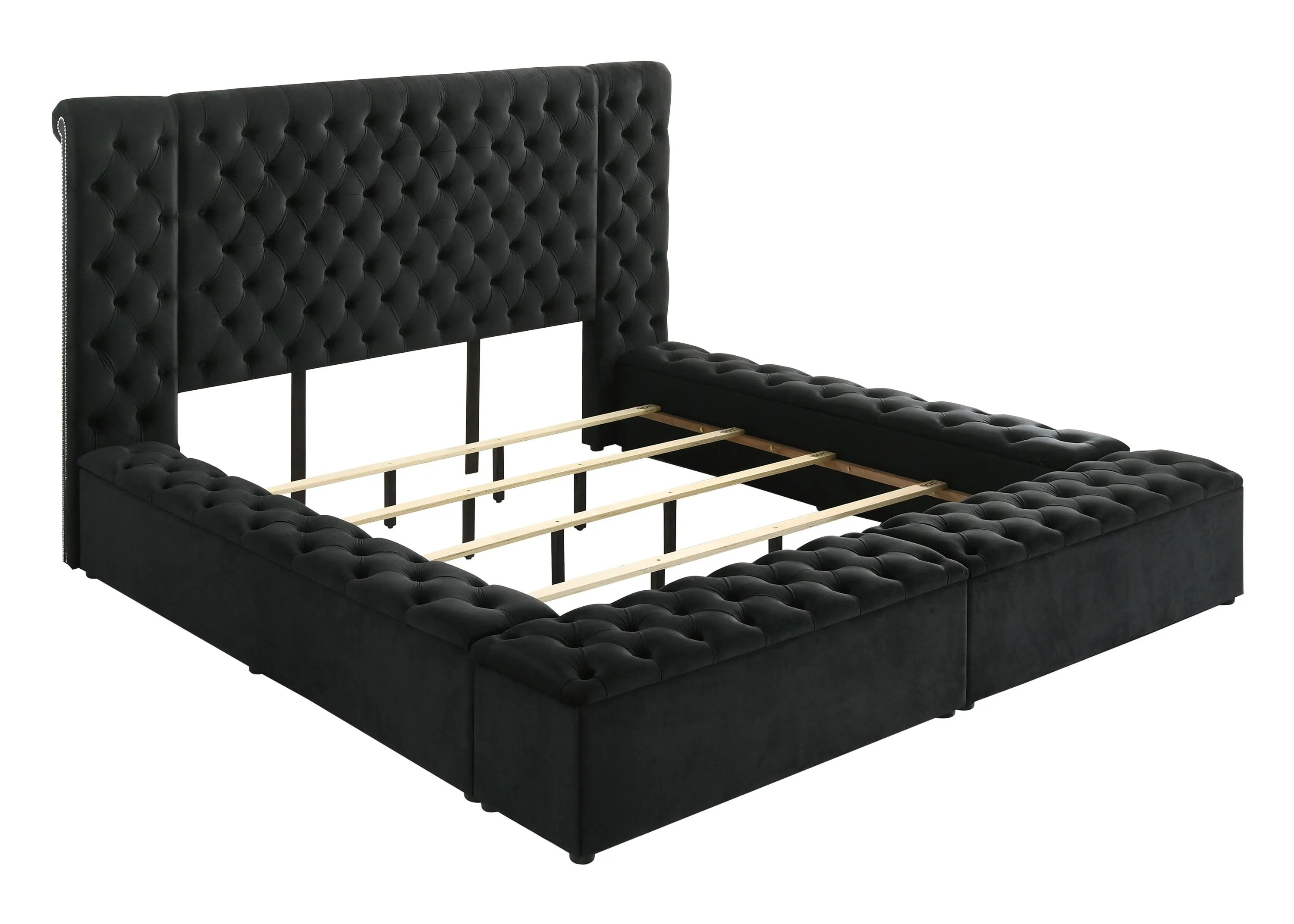 Liliana King Black Panel Bed - Image 2