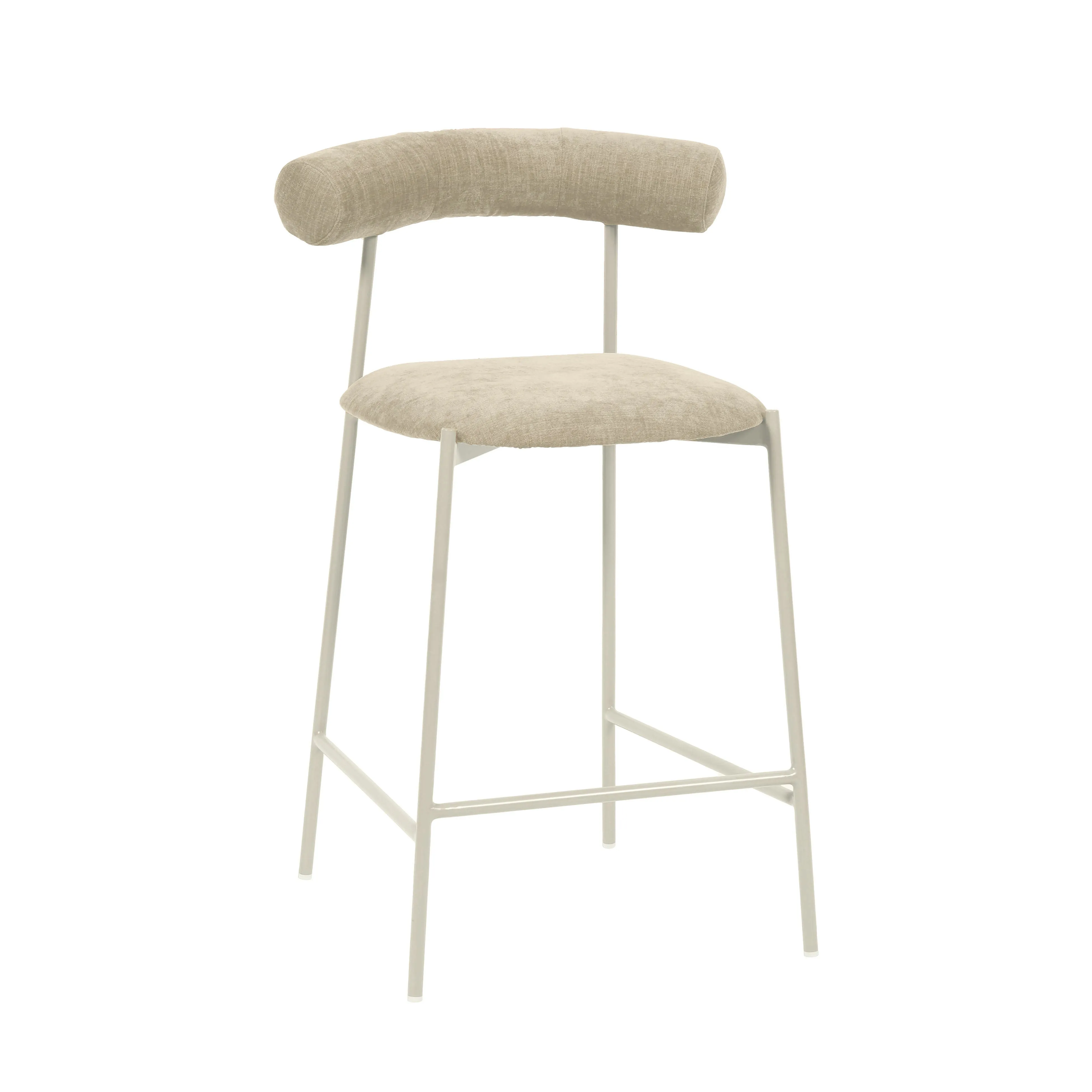 Liliana Performance Velvet Stool - Image 13