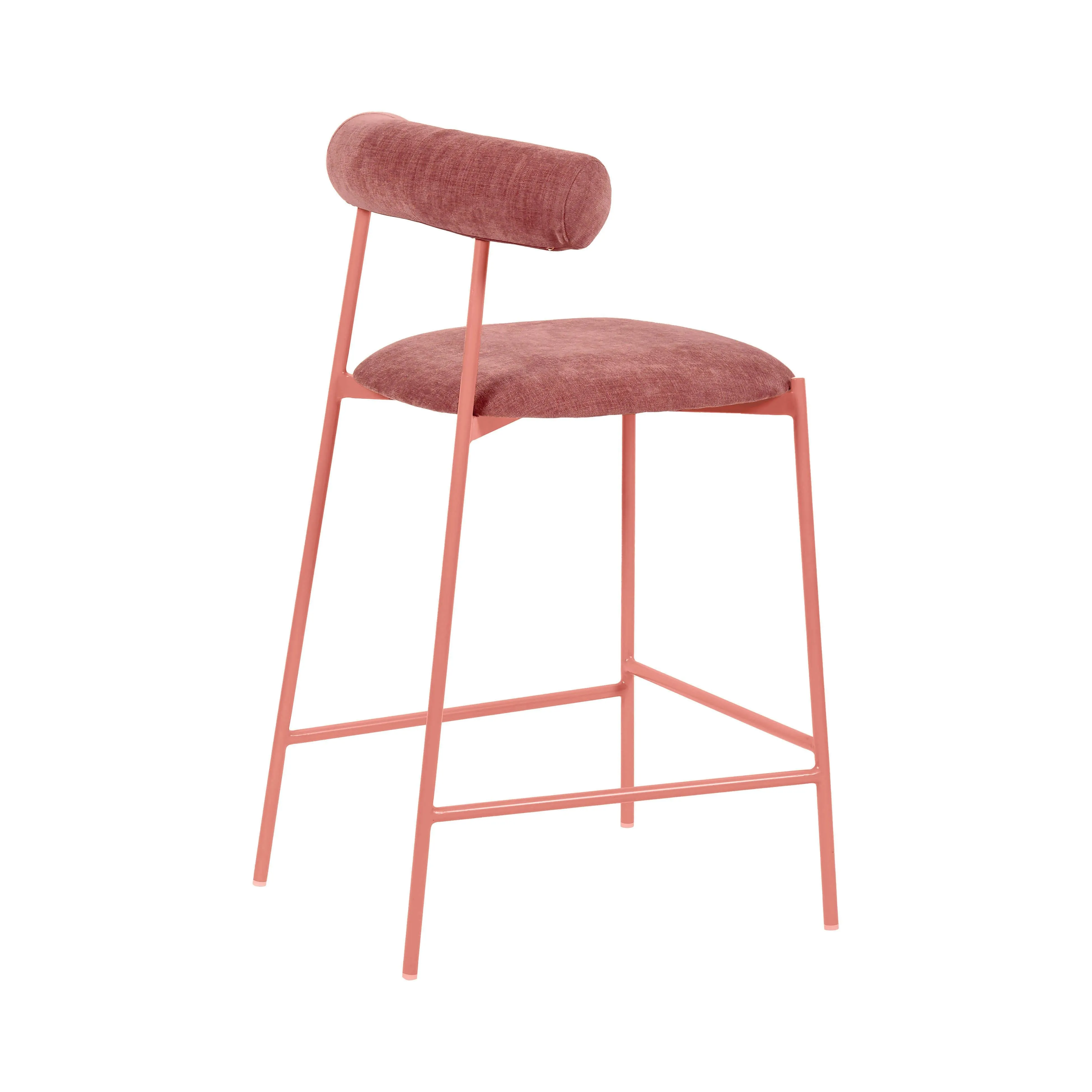 Liliana Performance Velvet Stool - Image 4