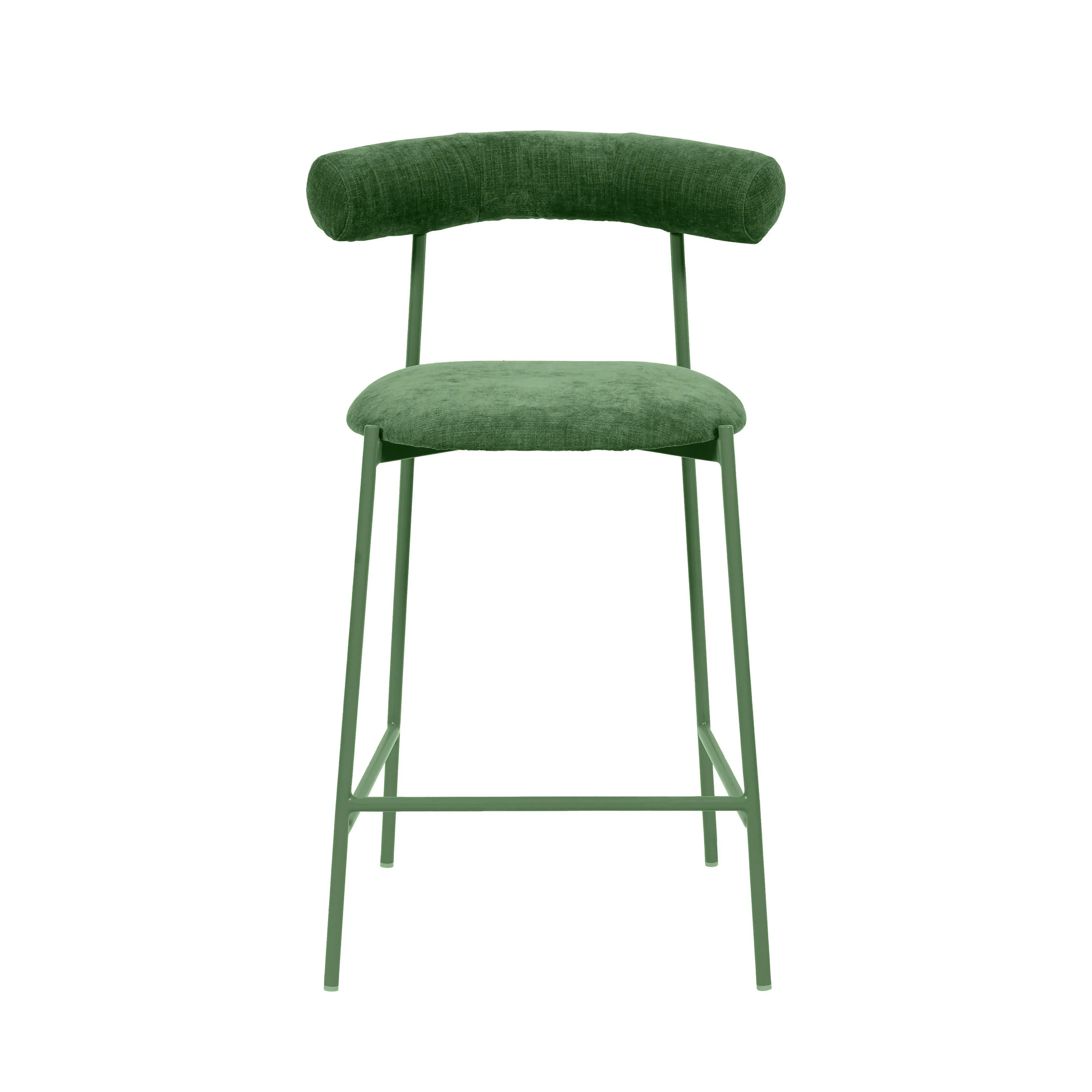 Liliana Performance Velvet Stool - Image 9