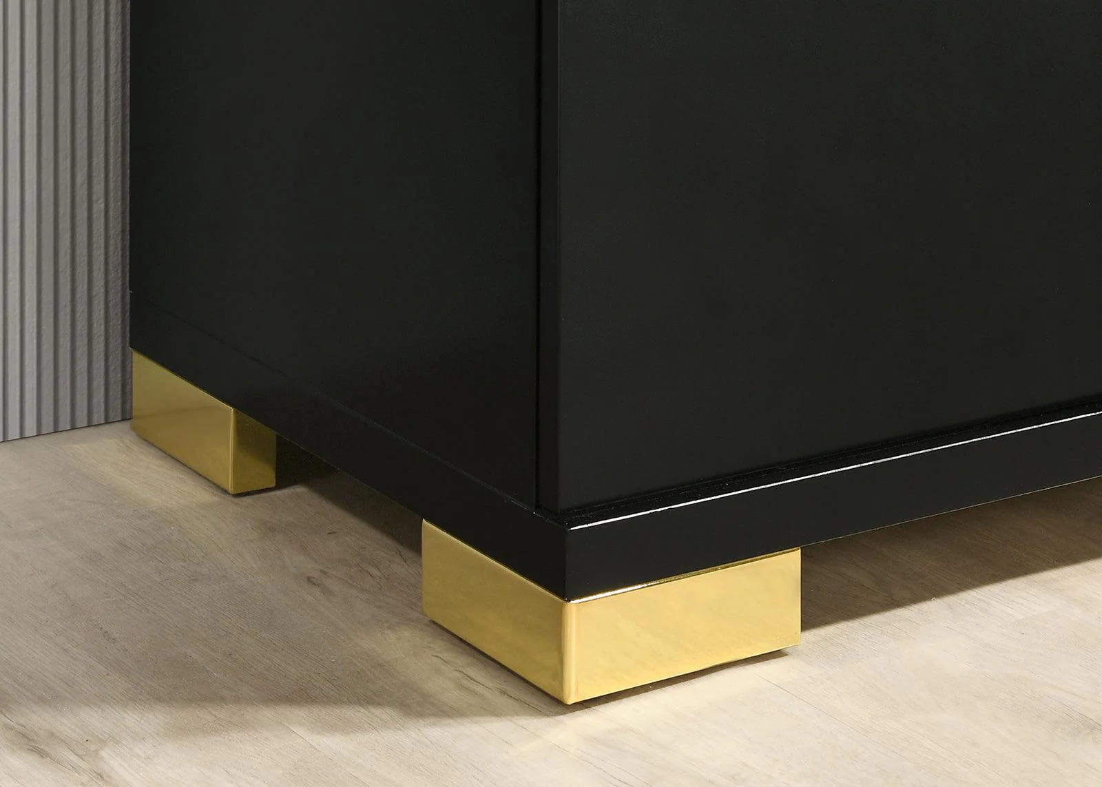 Lillestrom Black/Gold Dresser - Image 3