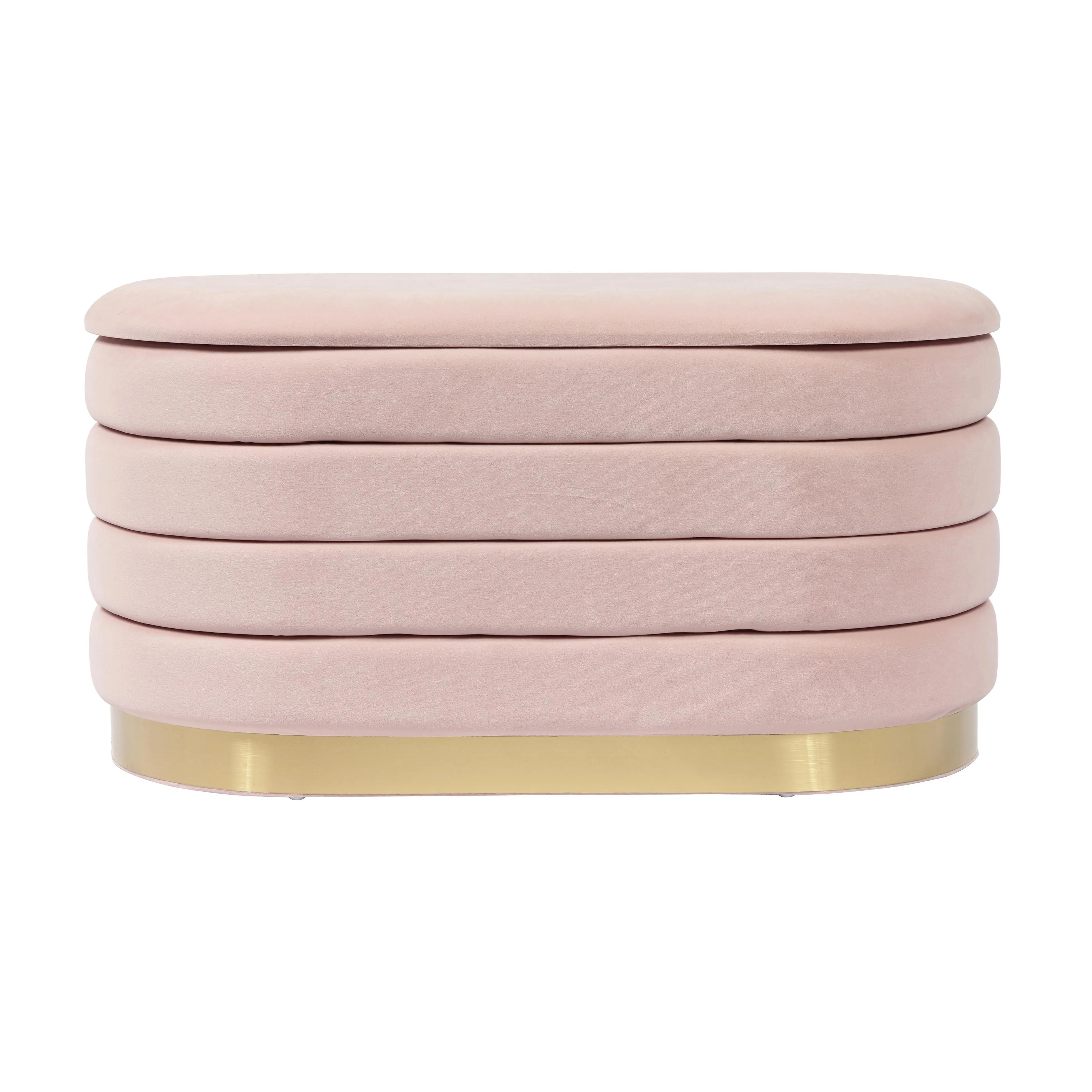 Lillian Velvet Storage Bench - Image 4