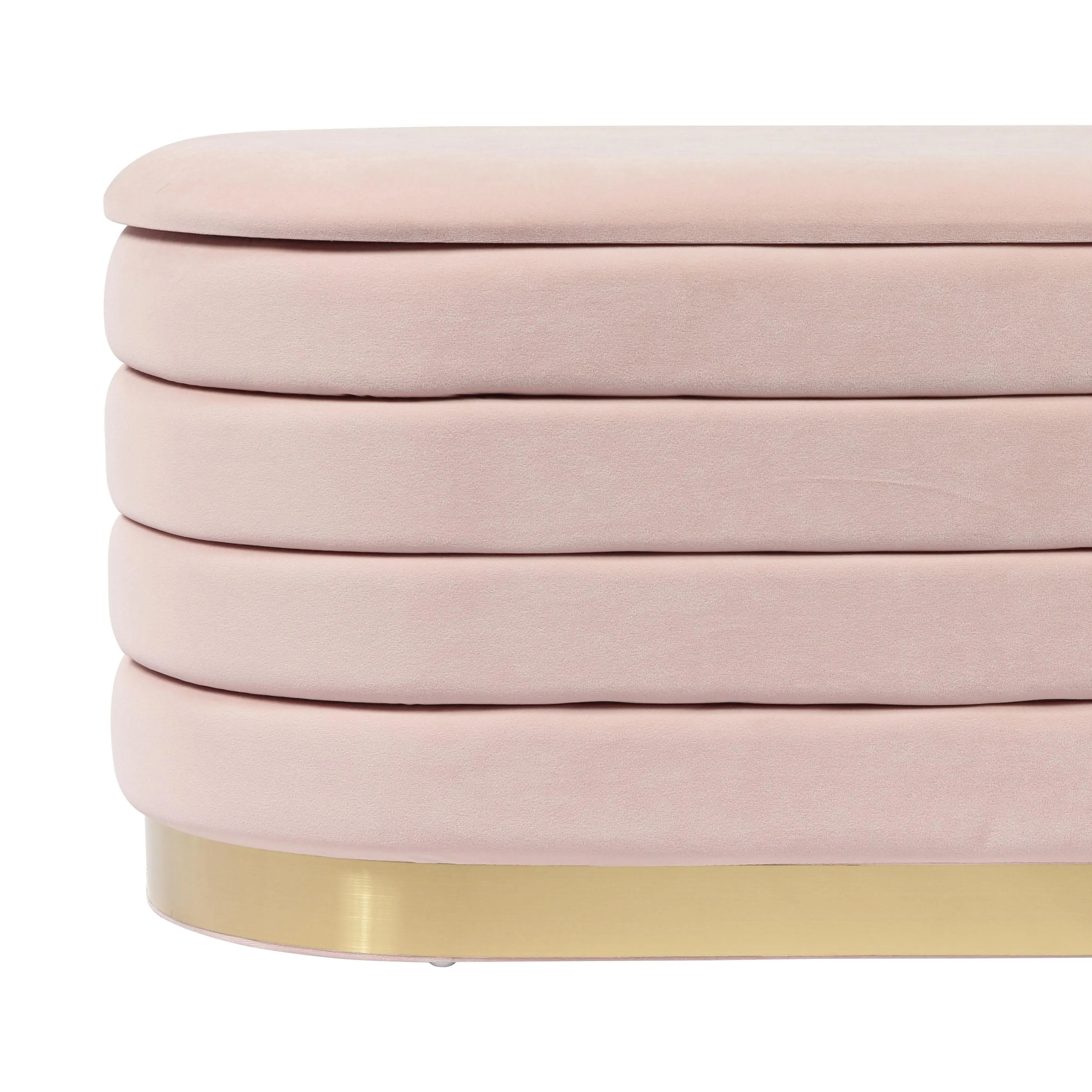 Lillian Velvet Storage Bench - Image 7