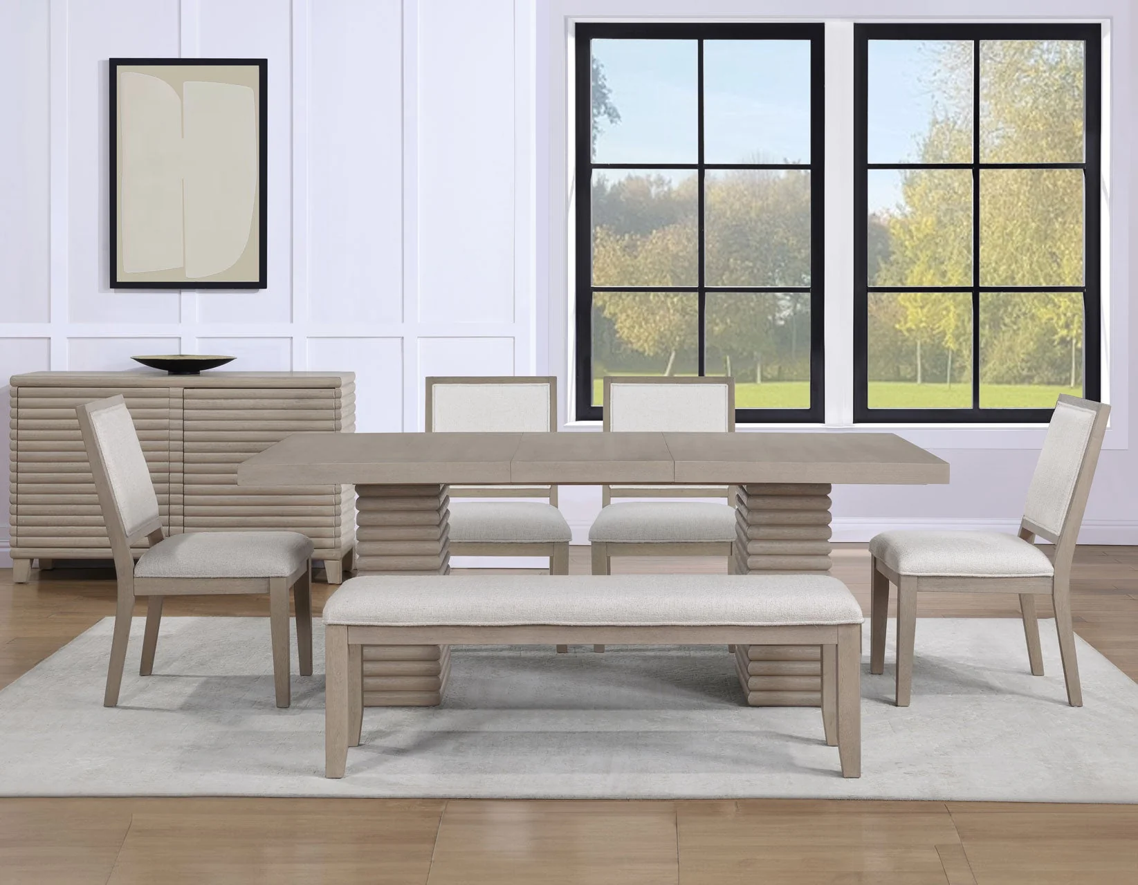 Lily Greige Dining Room Set - Image 29