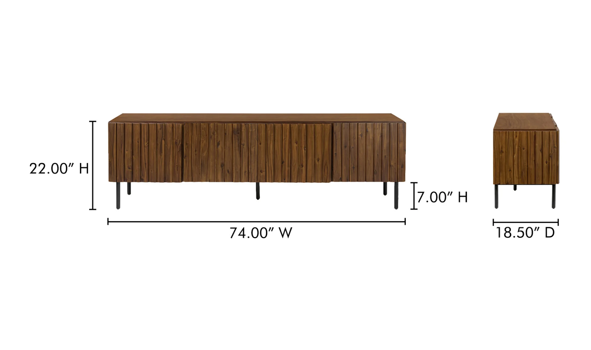 Lincoln Media Cabinet Brown - Image 12
